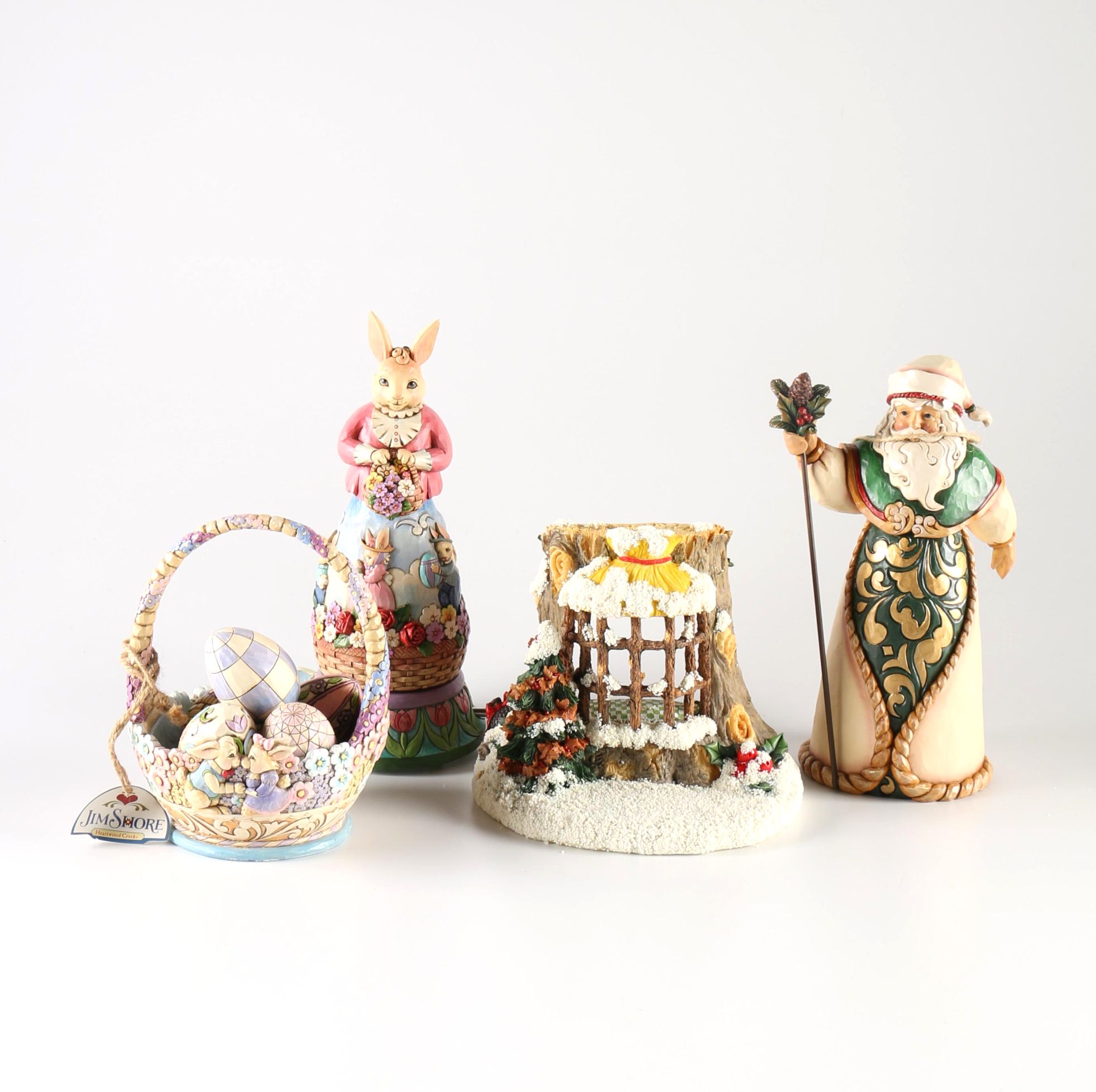 Jim Shore Figurines Including "Easter's On Its Way"