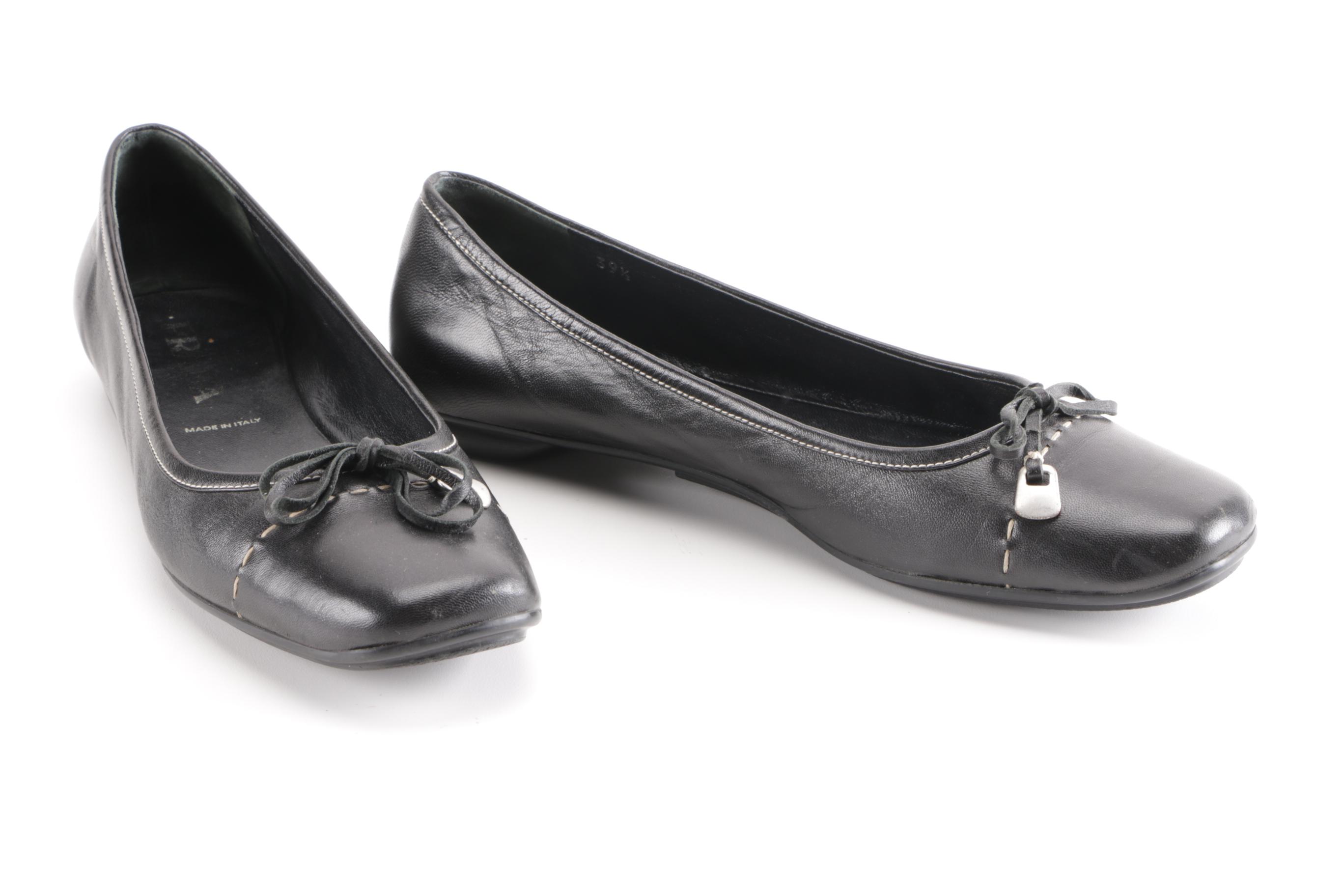 Women's Leather Flats Including Prada