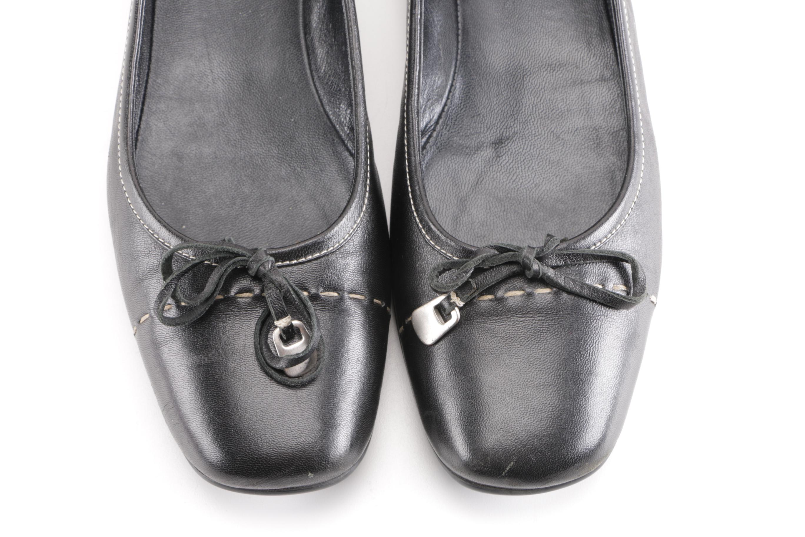Women's Leather Flats Including Prada