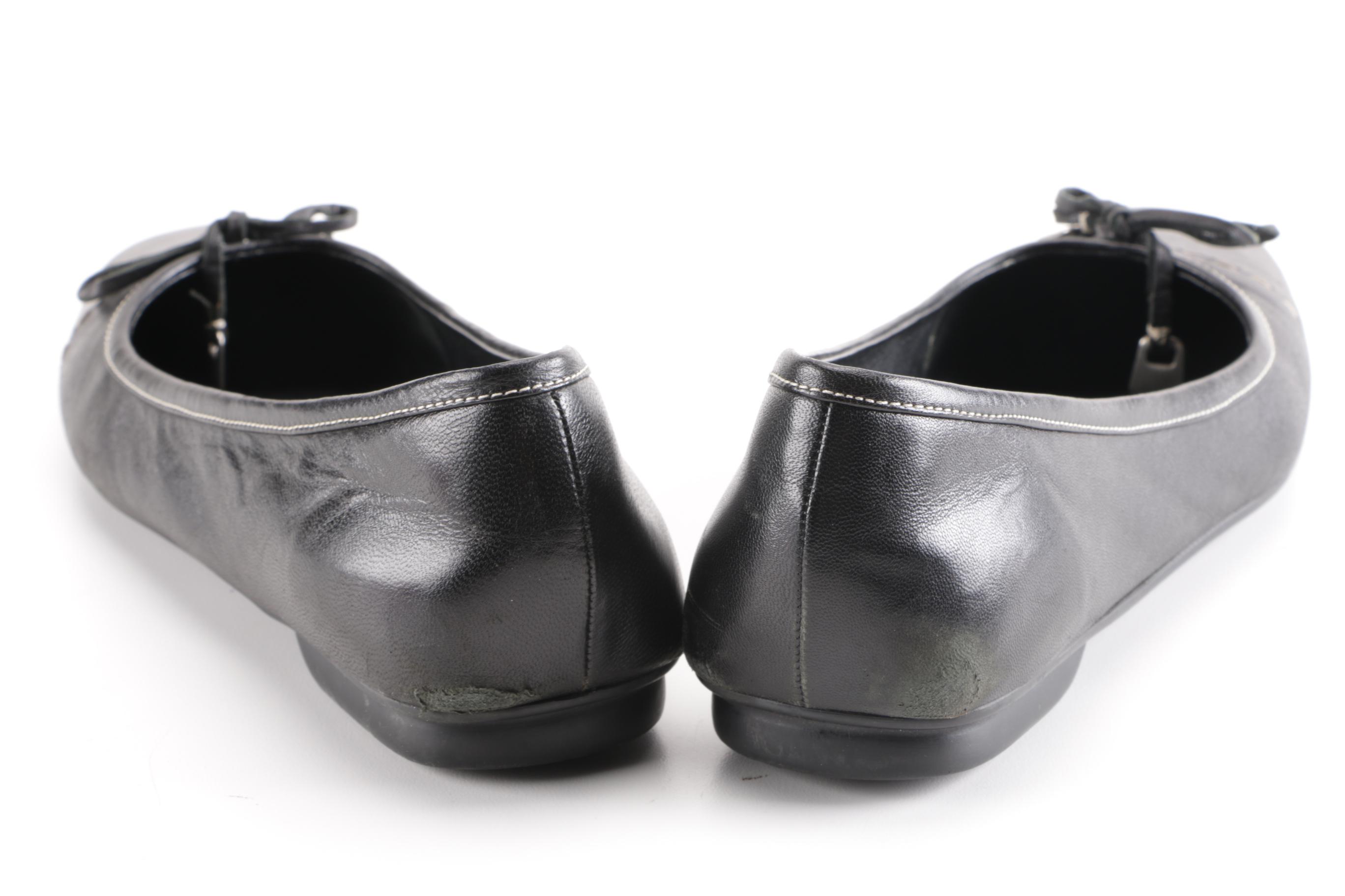 Women's Leather Flats Including Prada