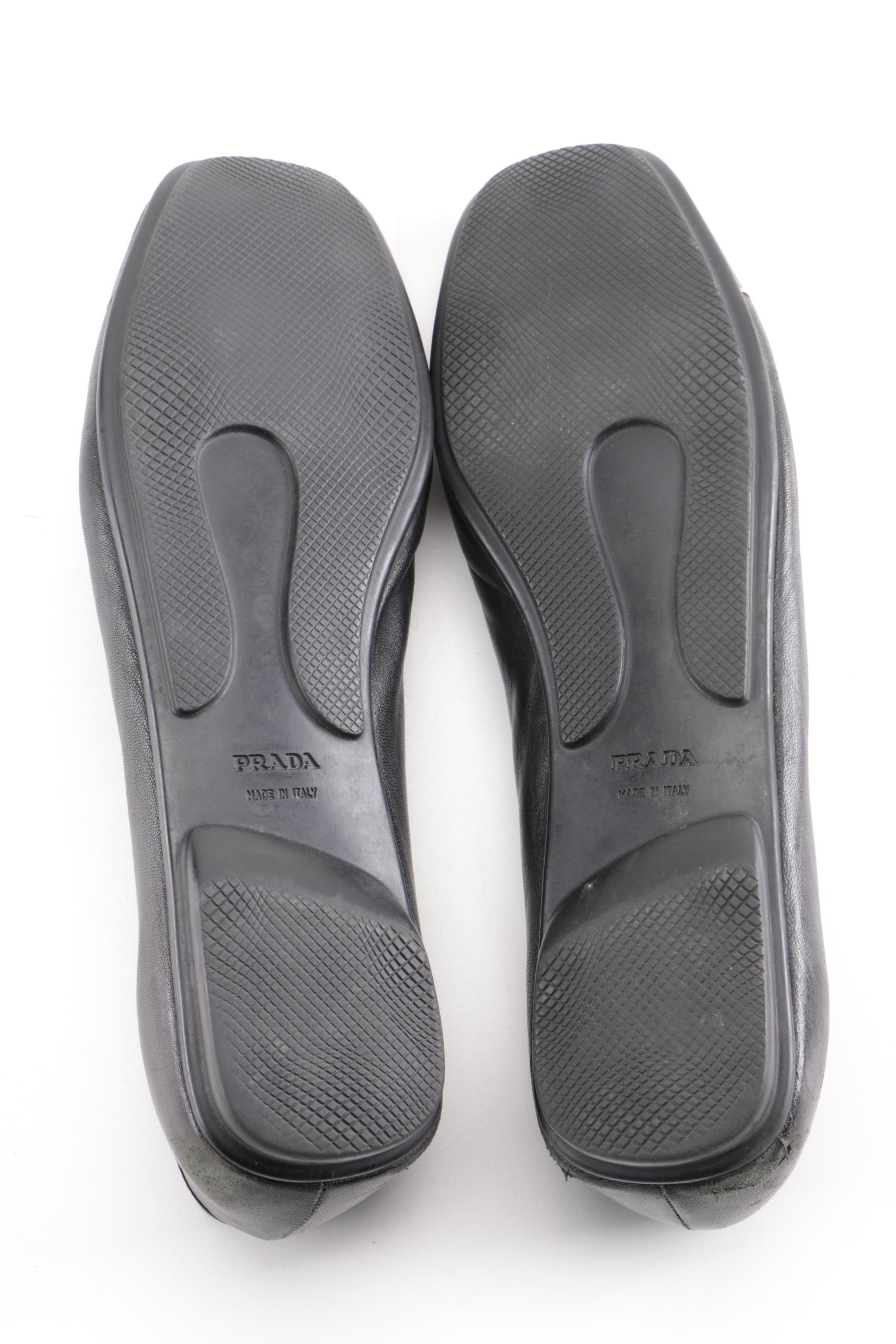 Women's Leather Flats Including Prada