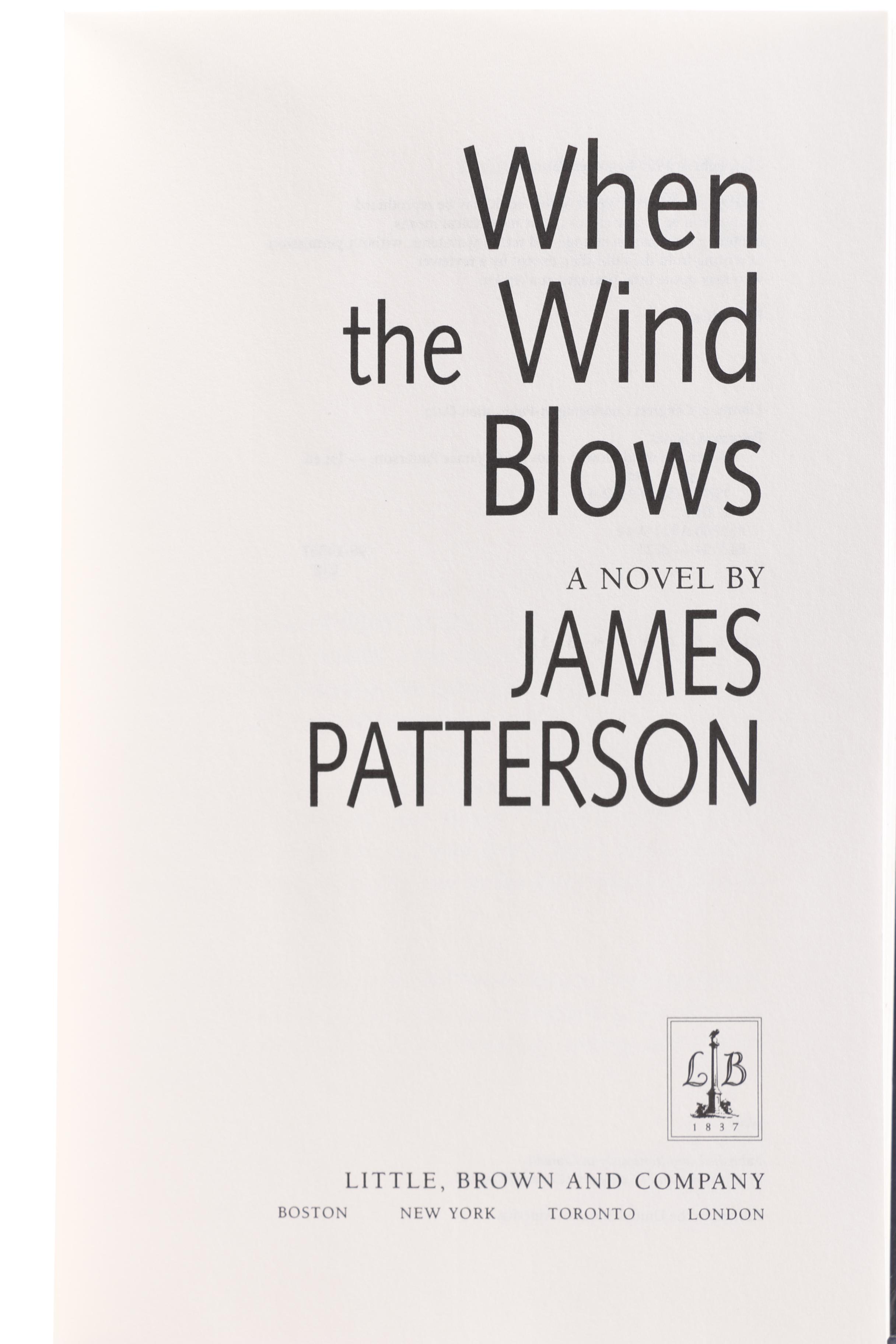 First Edition James Patterson Novels including "The Lakehouse"
