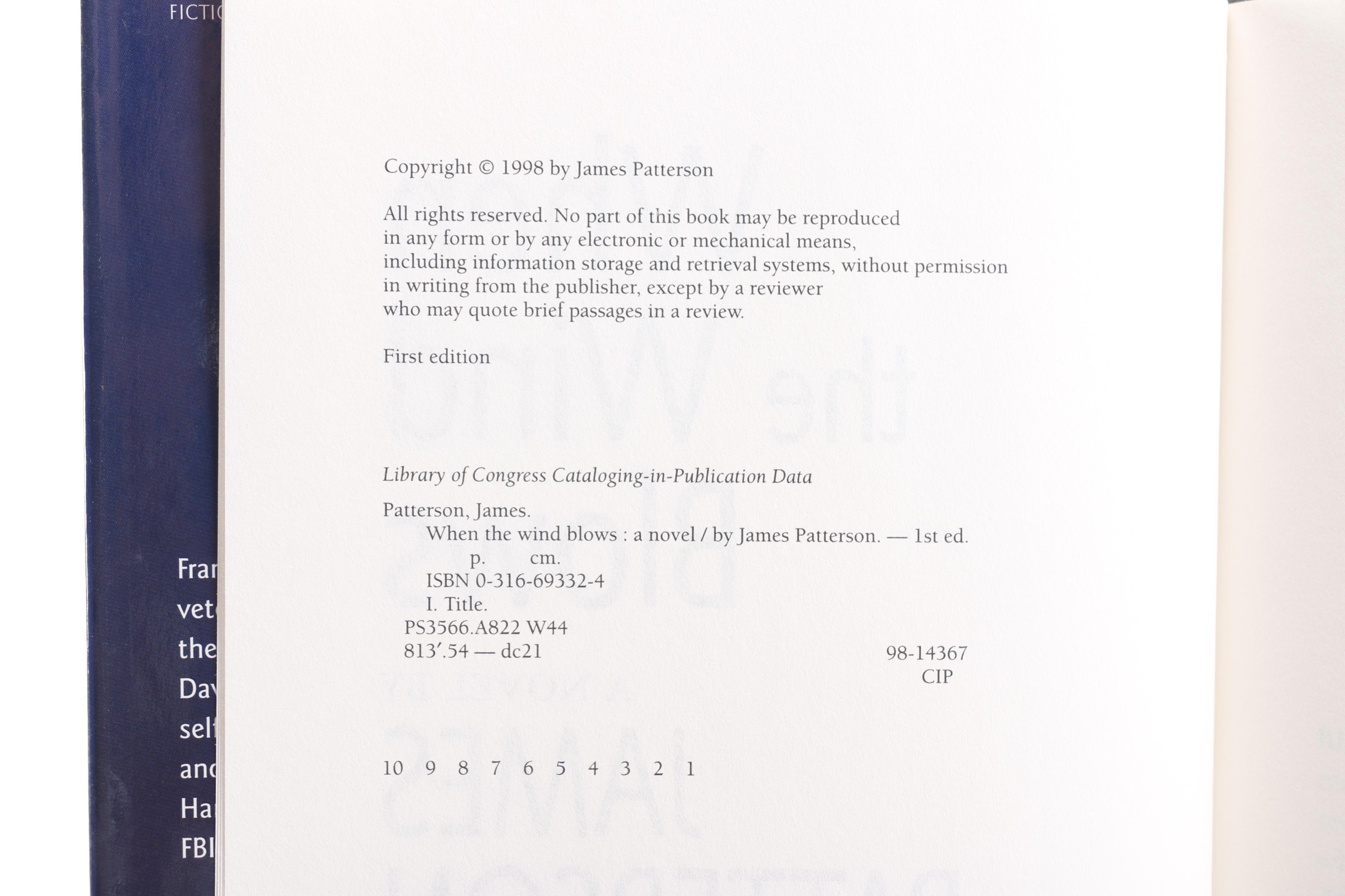 First Edition James Patterson Novels including "The Lakehouse"