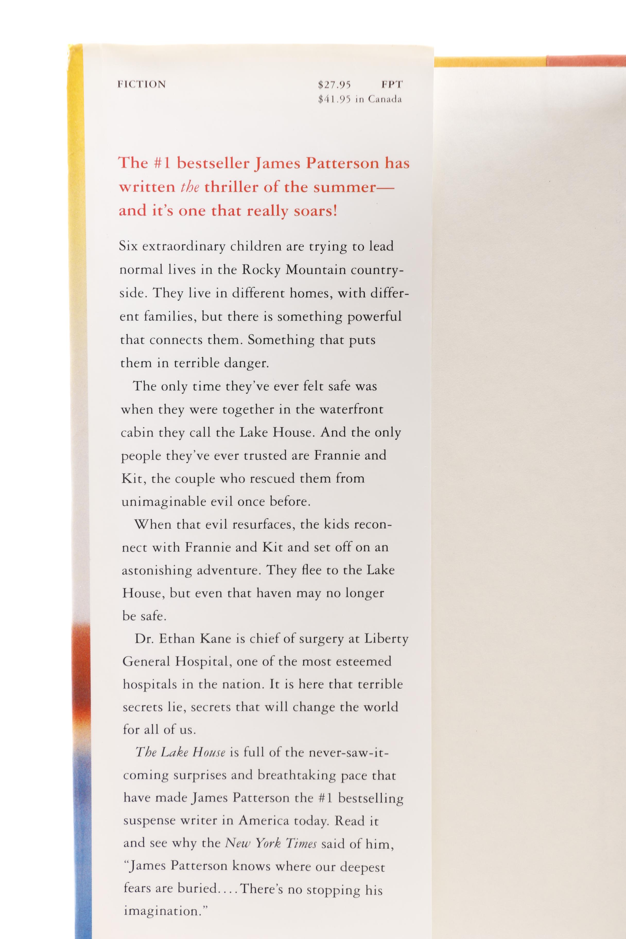 First Edition James Patterson Novels including "The Lakehouse"