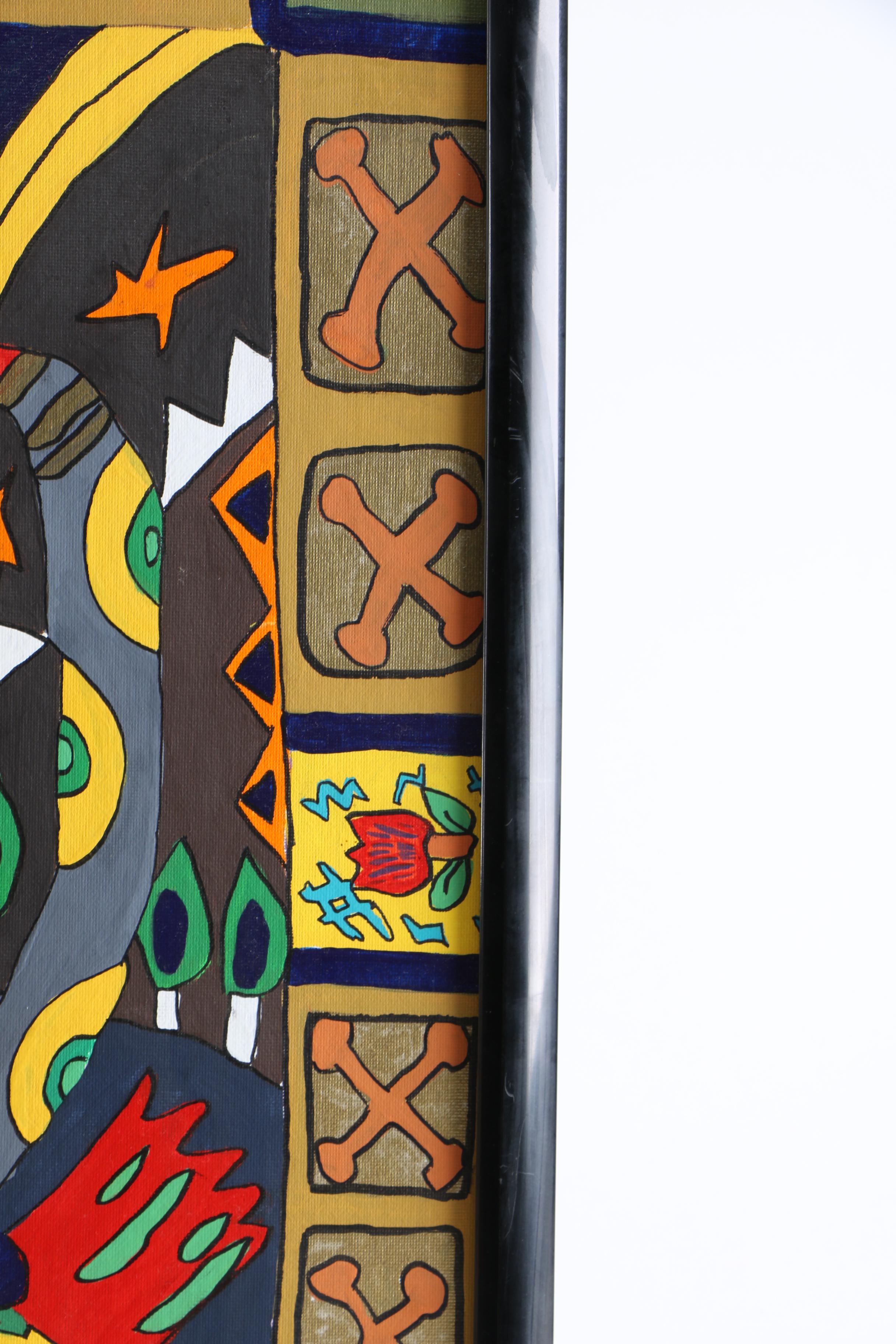 Oil Paintings on Canvas of Abstract Figures