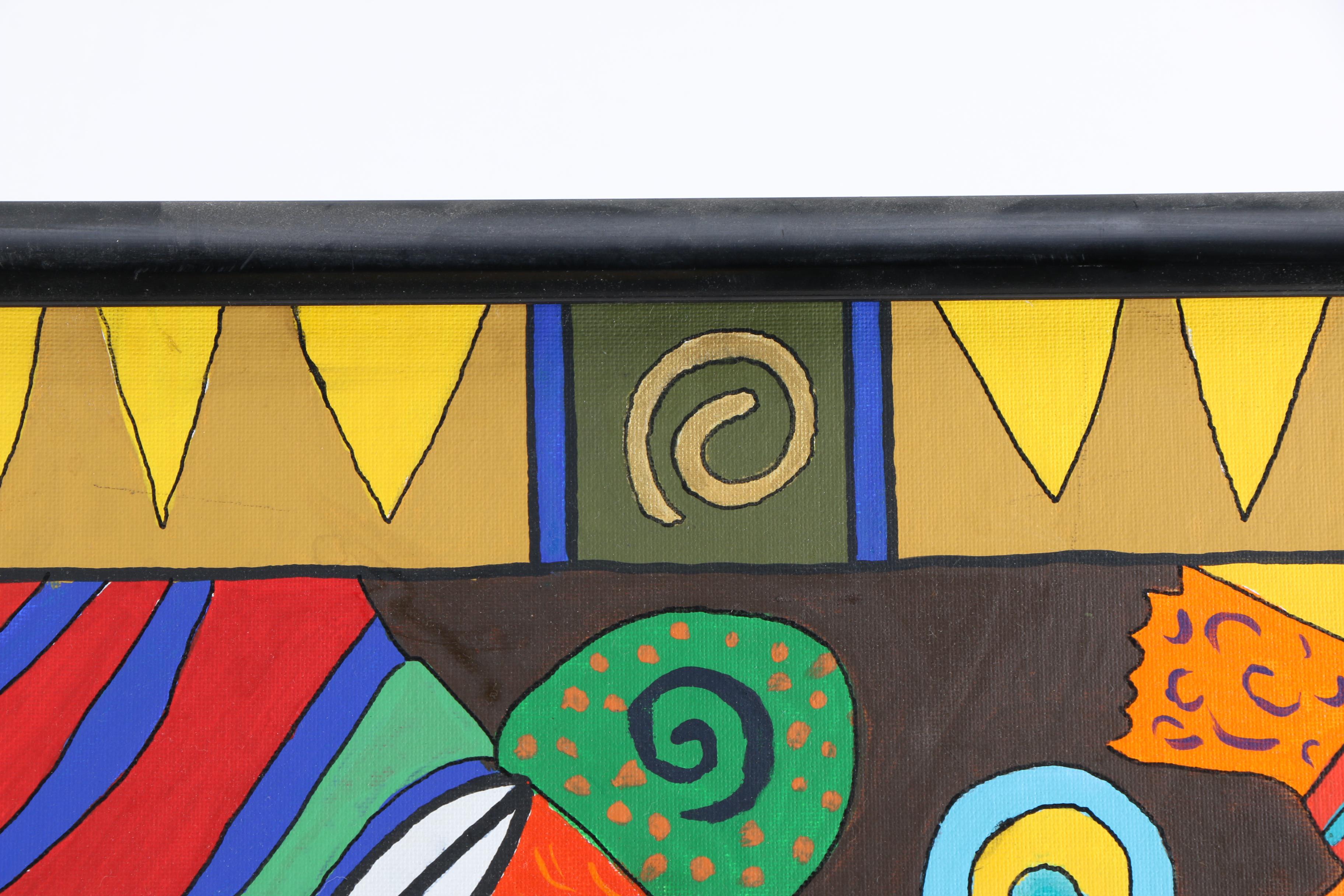 Oil Paintings on Canvas of Abstract Figures