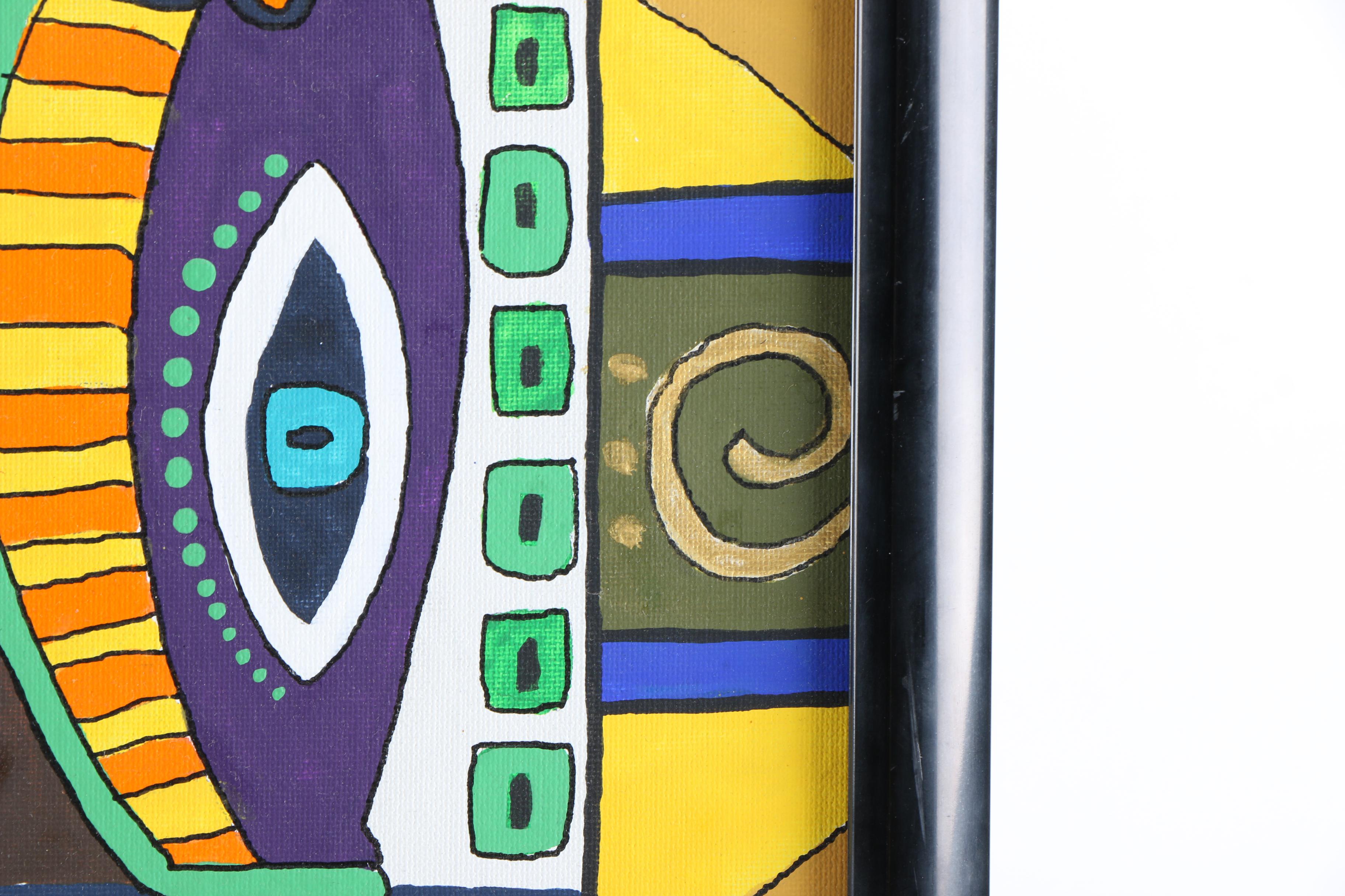 Oil Paintings on Canvas of Abstract Figures