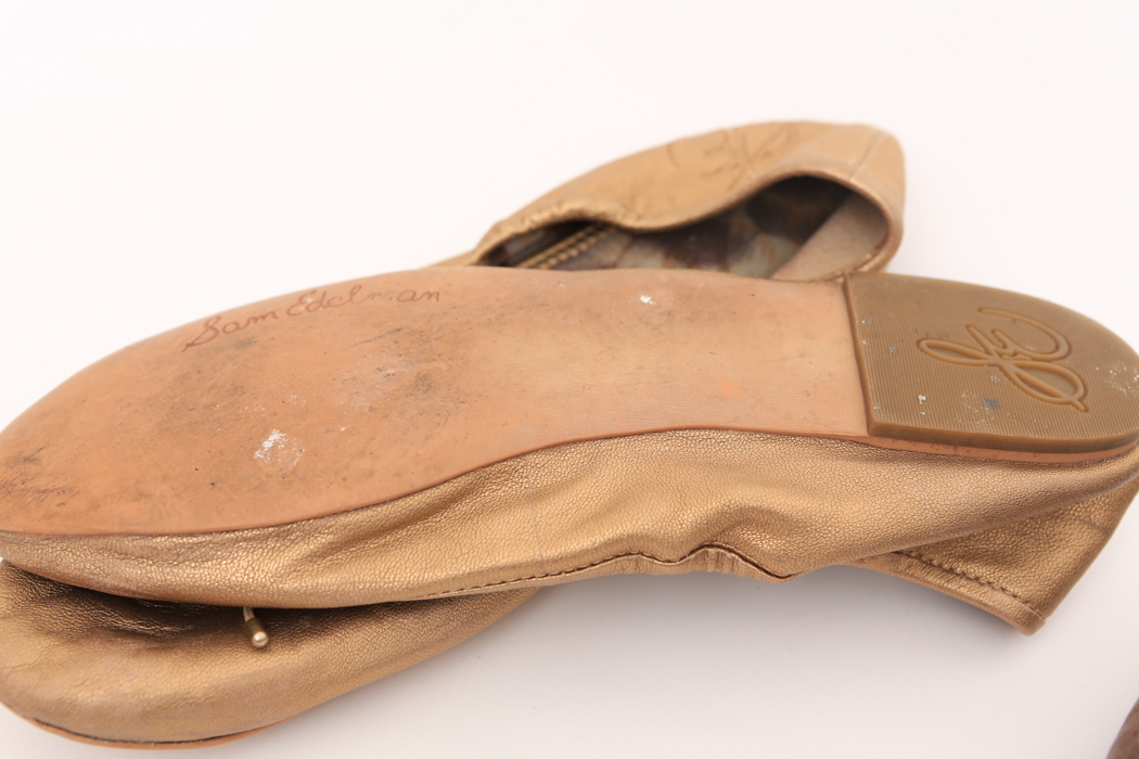 Four Pairs of Women's Ballet Flats Including Sam Edelman