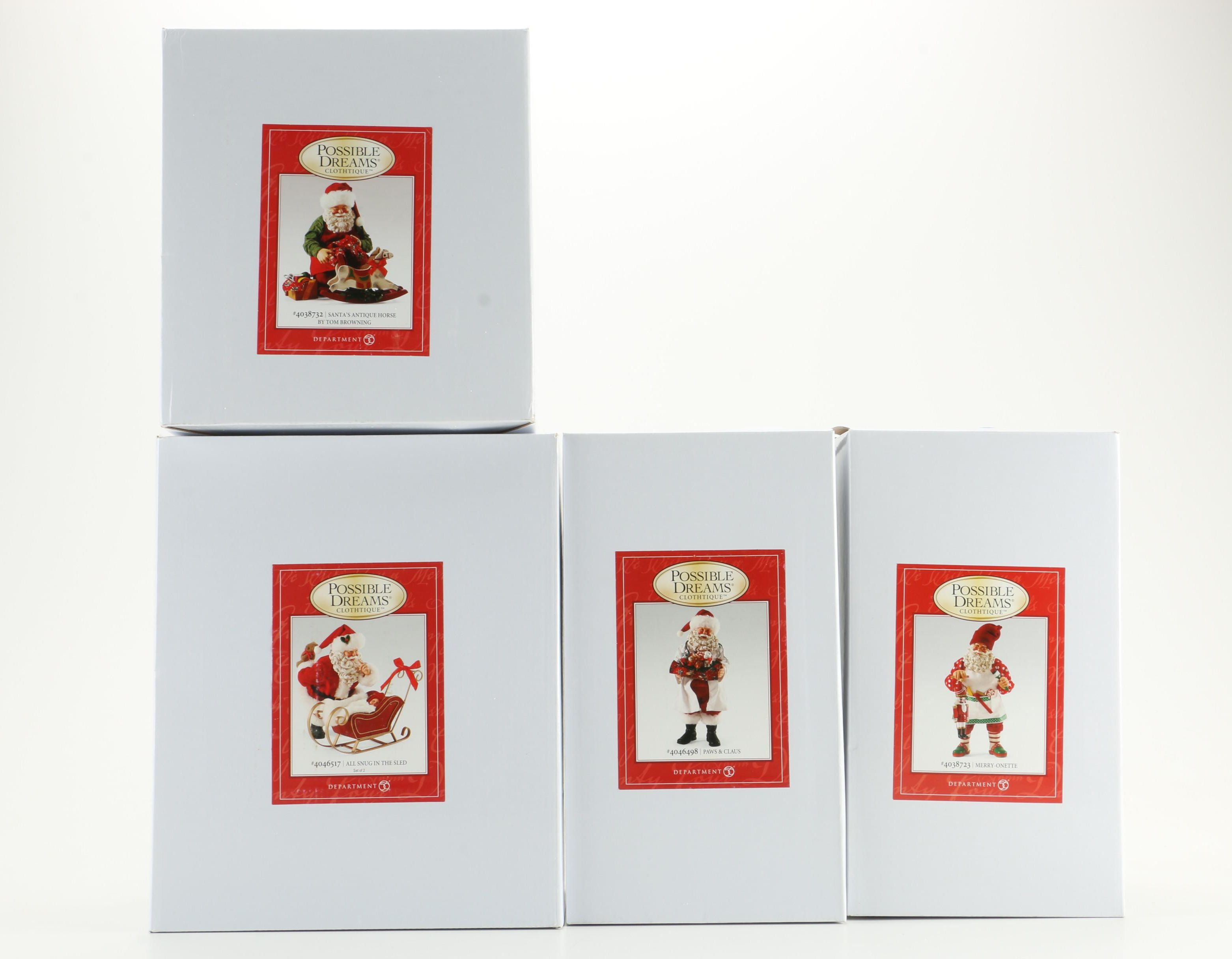 "Possible Dream" Department 56 Santa Claus Figurines