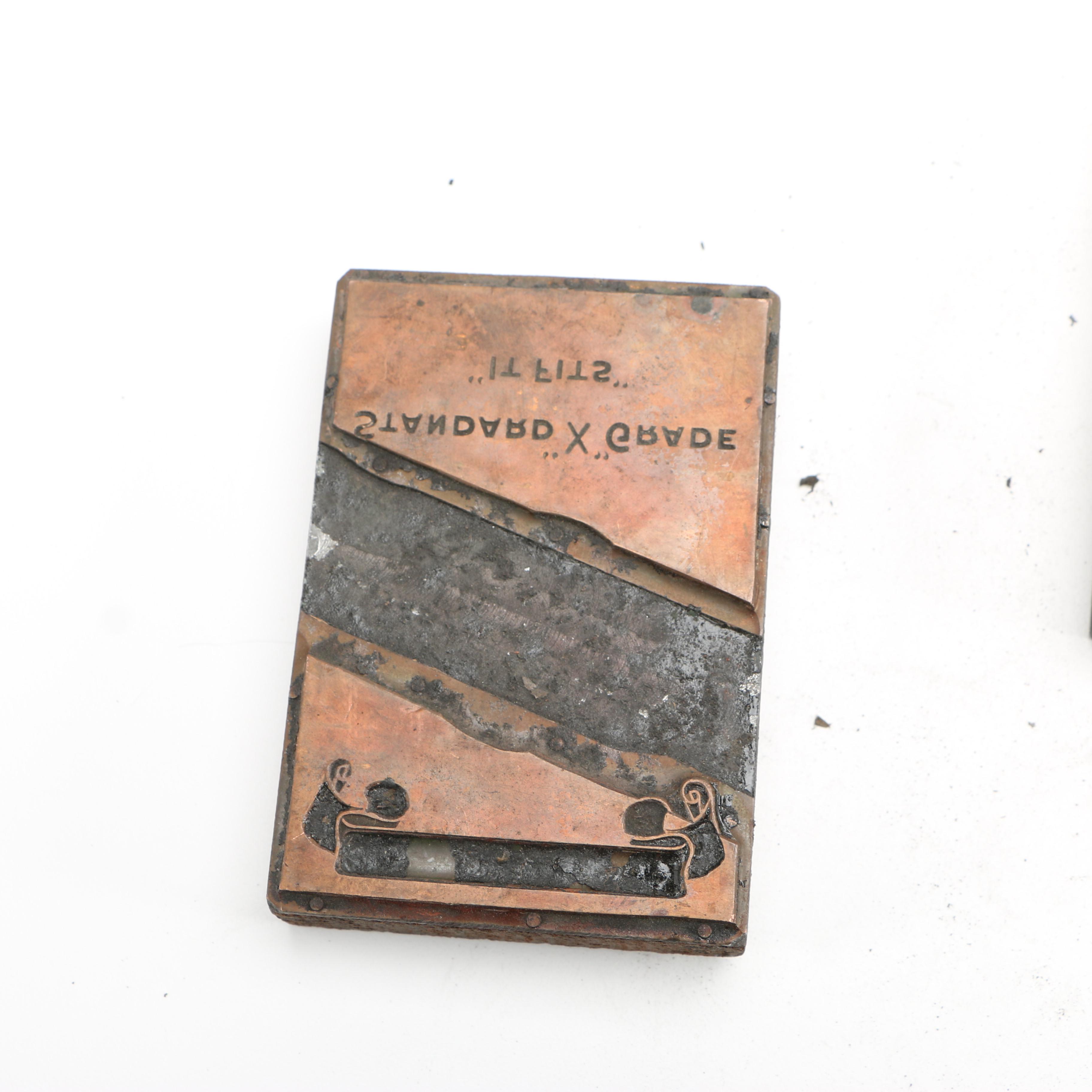 Commercial Printing Blocks Including "Eldorado"