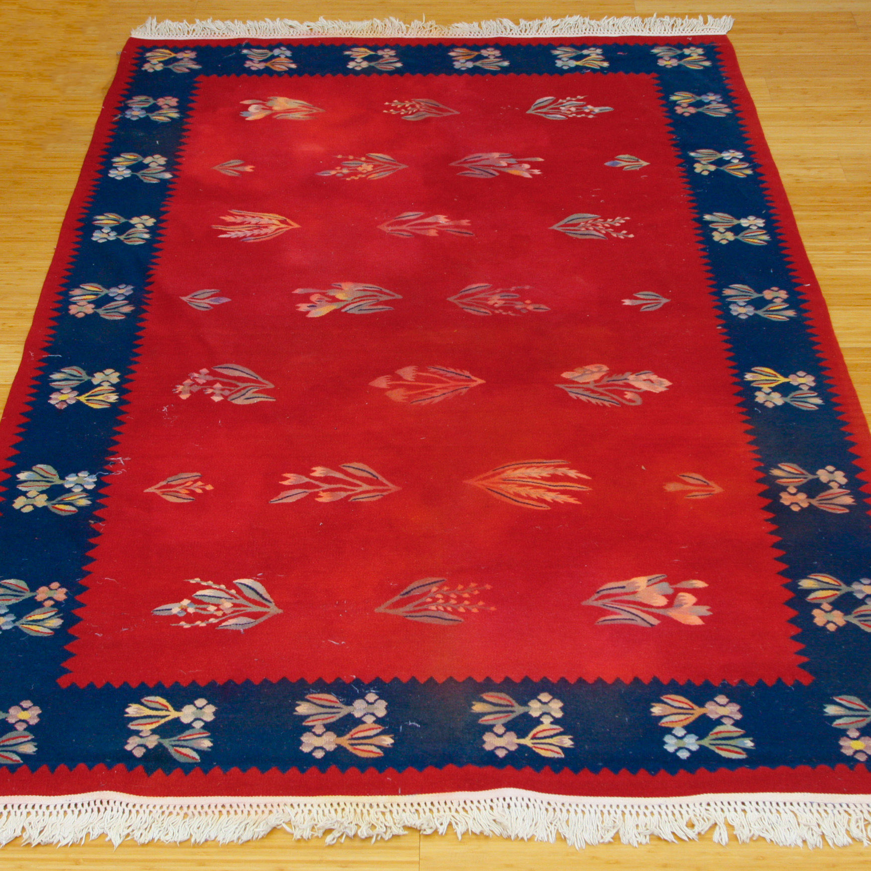 Handwoven Flat Weave Bessarabian Area Rug