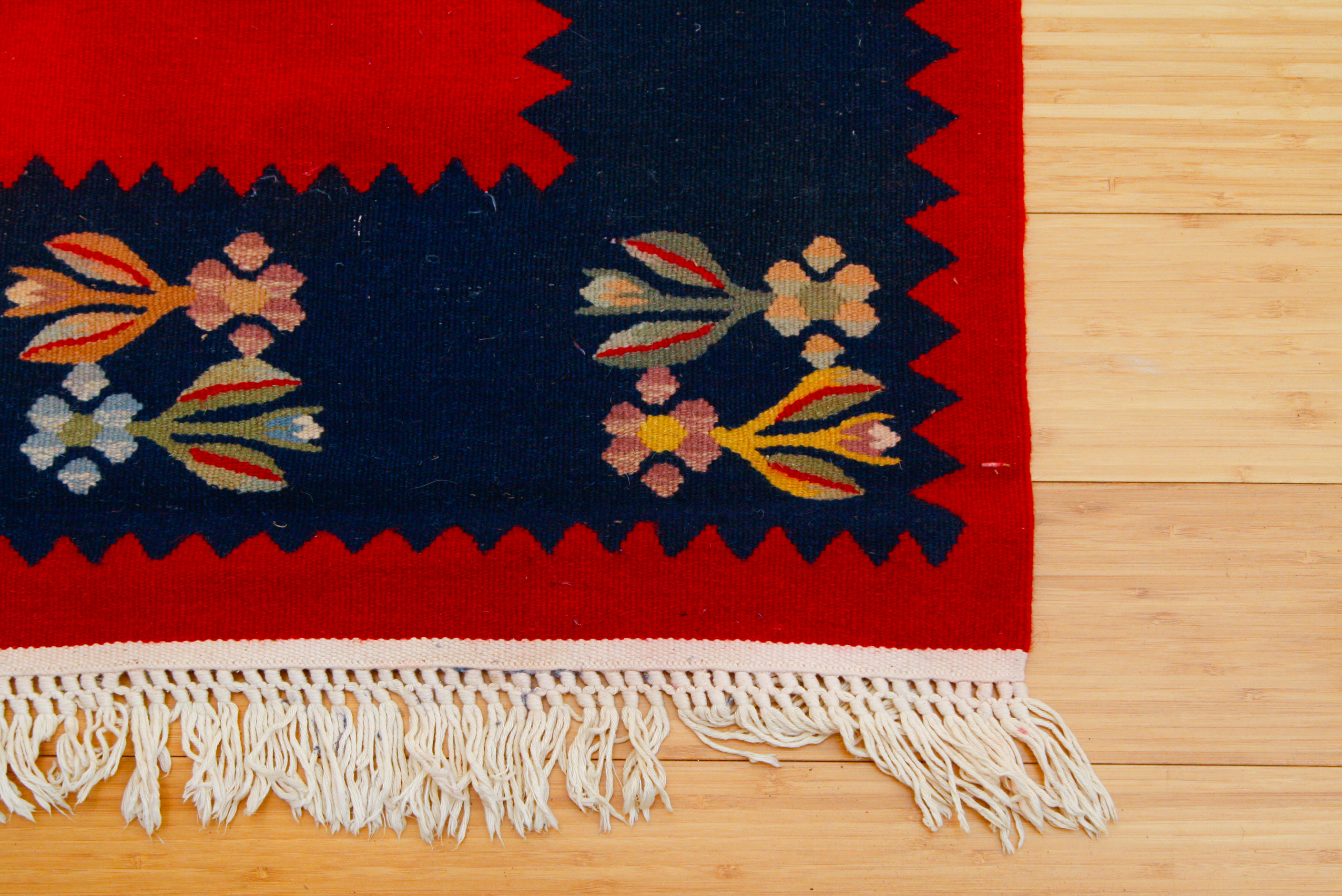 Handwoven Flat Weave Bessarabian Area Rug