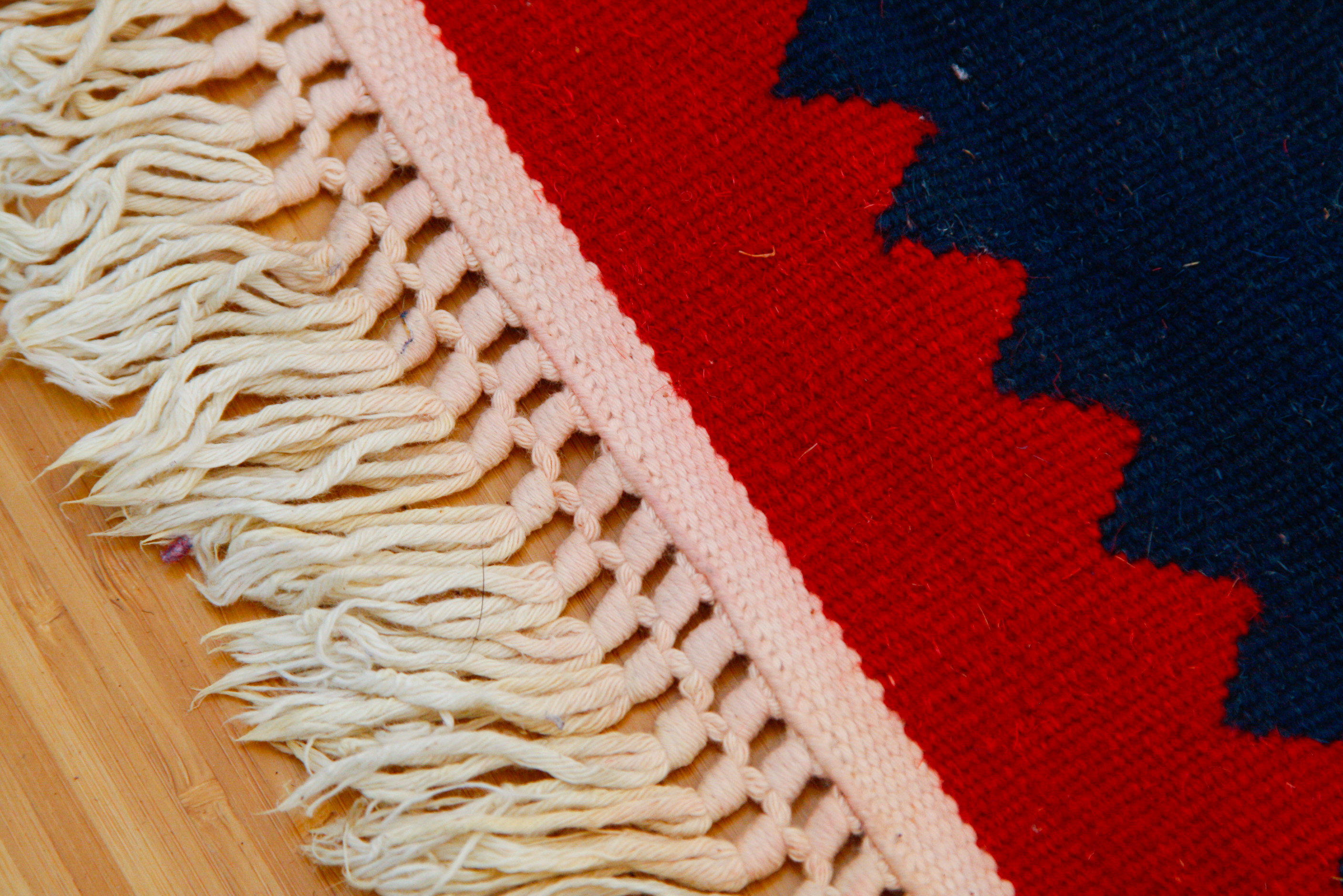 Handwoven Flat Weave Bessarabian Area Rug