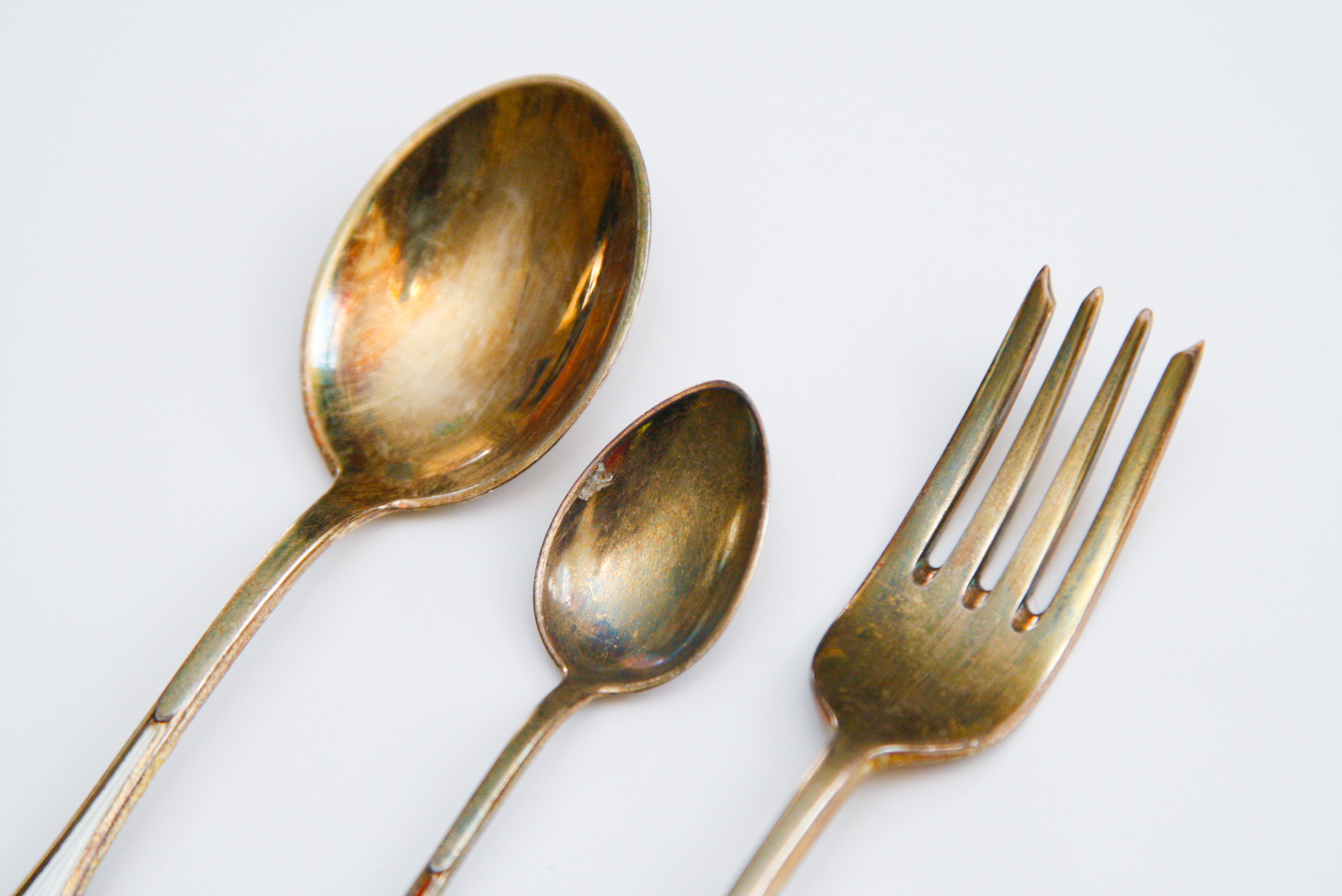 Norwegian Sterling Silver Enameled Spoons and Fork