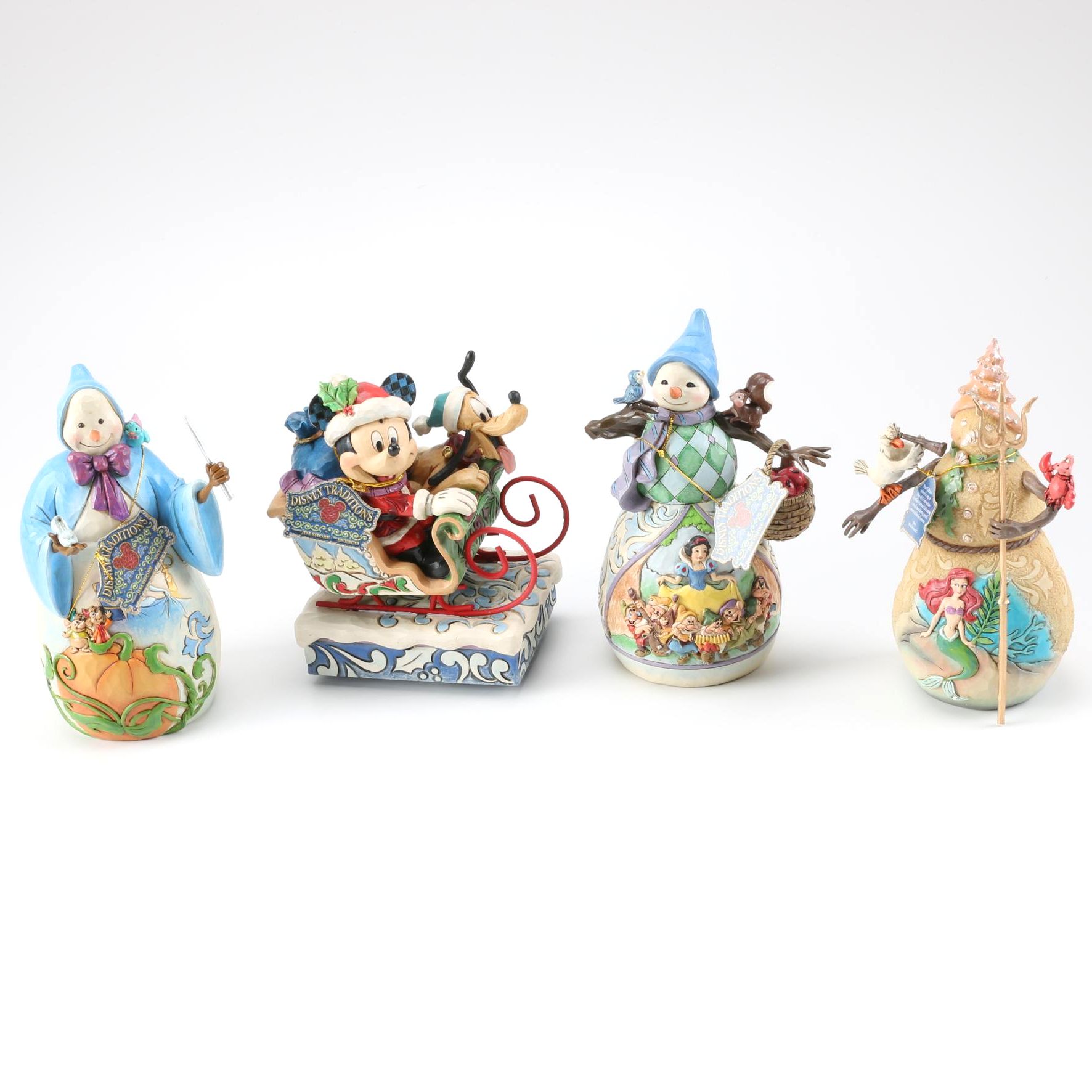 Disney Figurines Including "Christmas By The Sea"