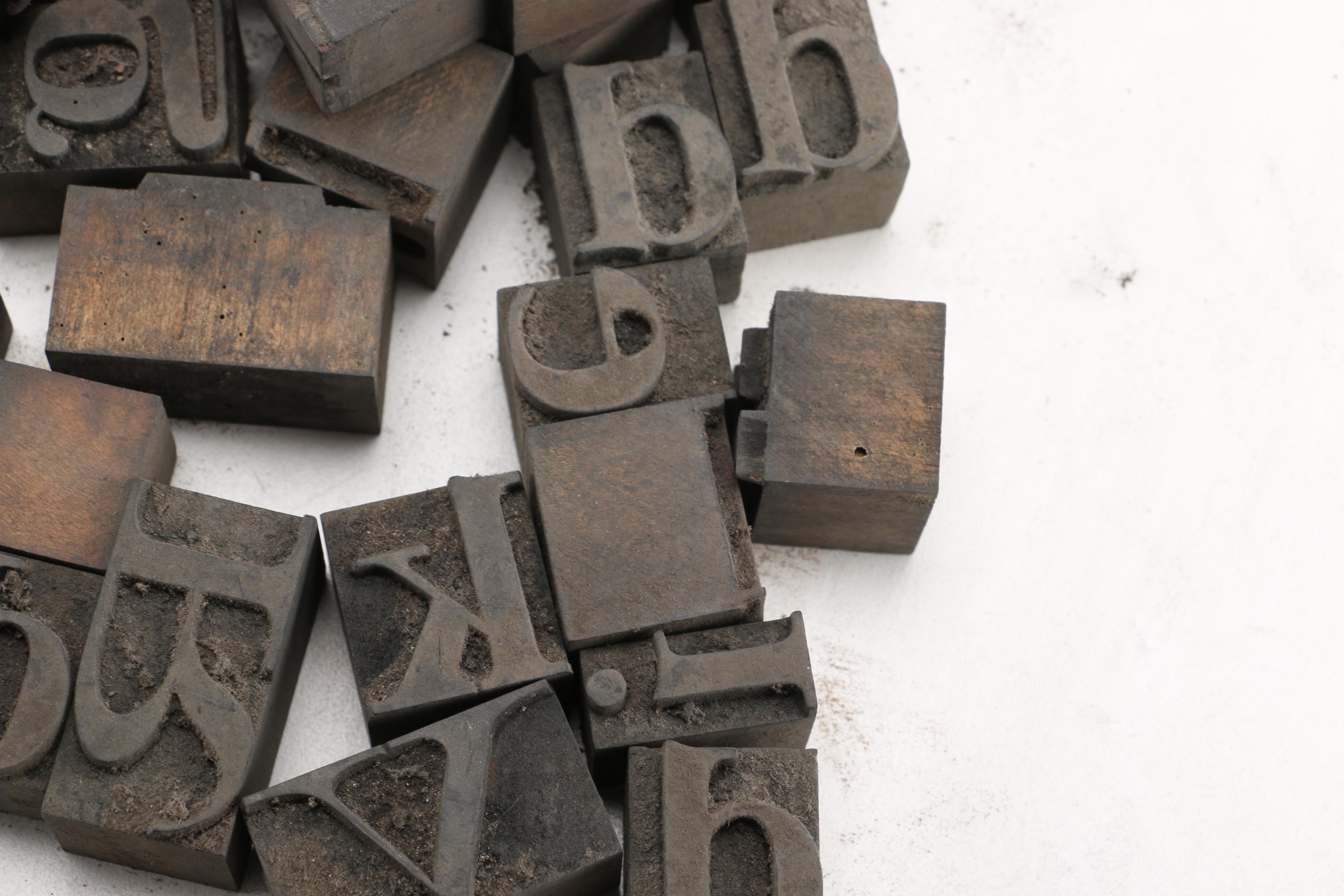 Letterpress Printing Blocks