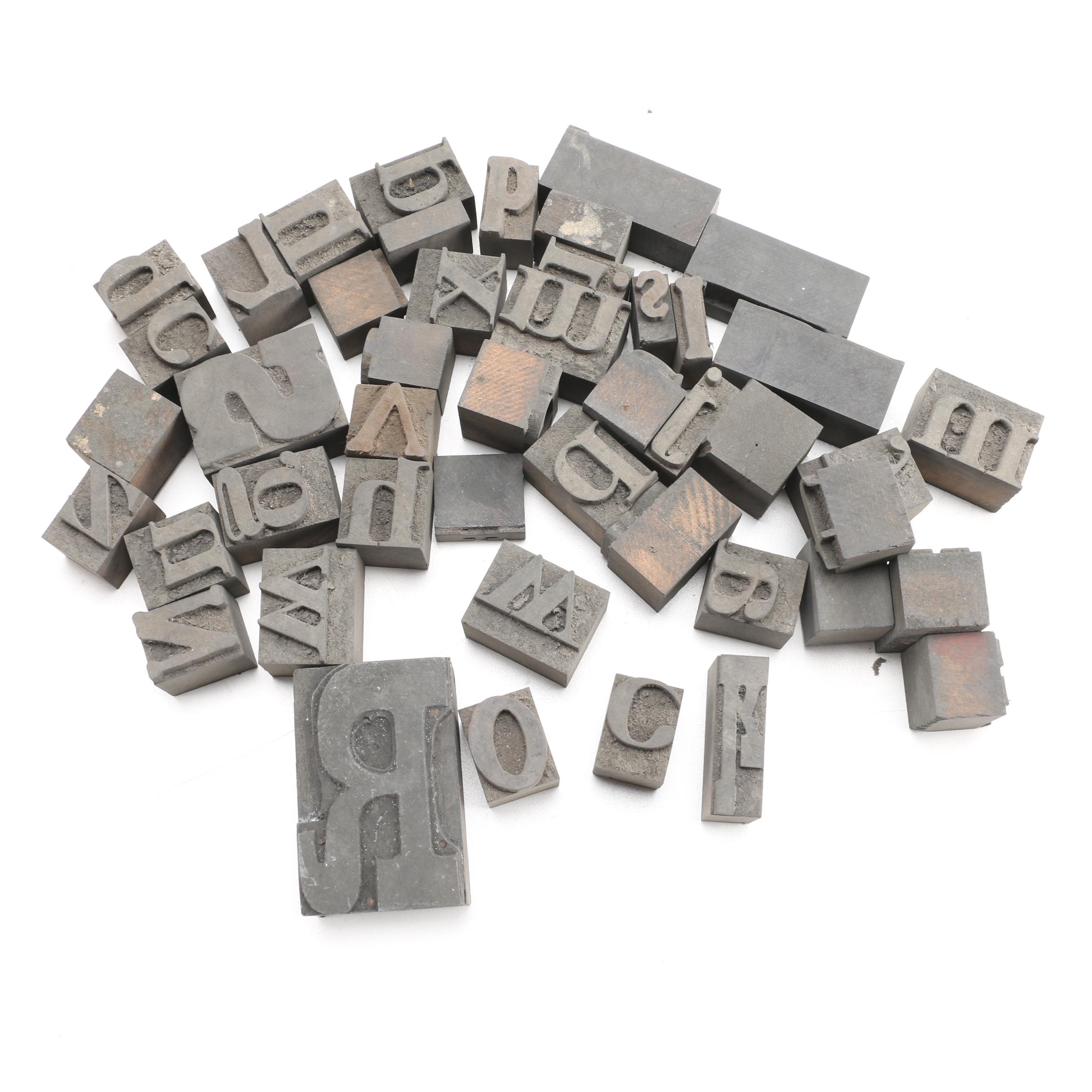 Mixed Font Printing Blocks