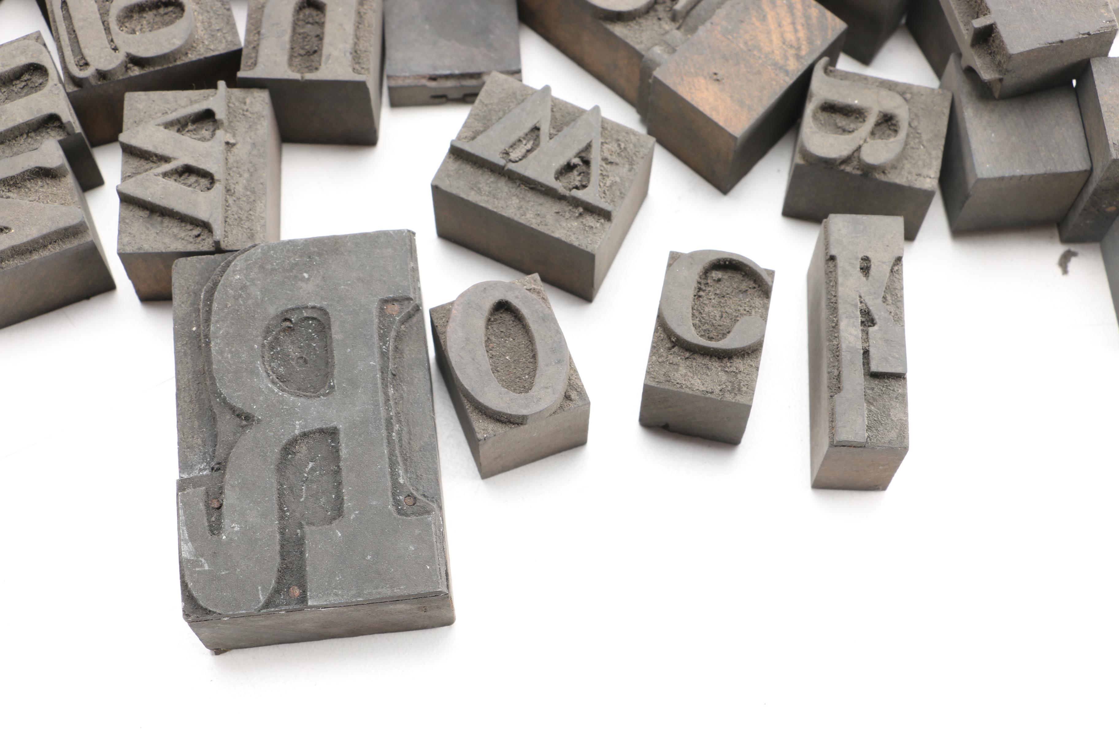 Mixed Font Printing Blocks