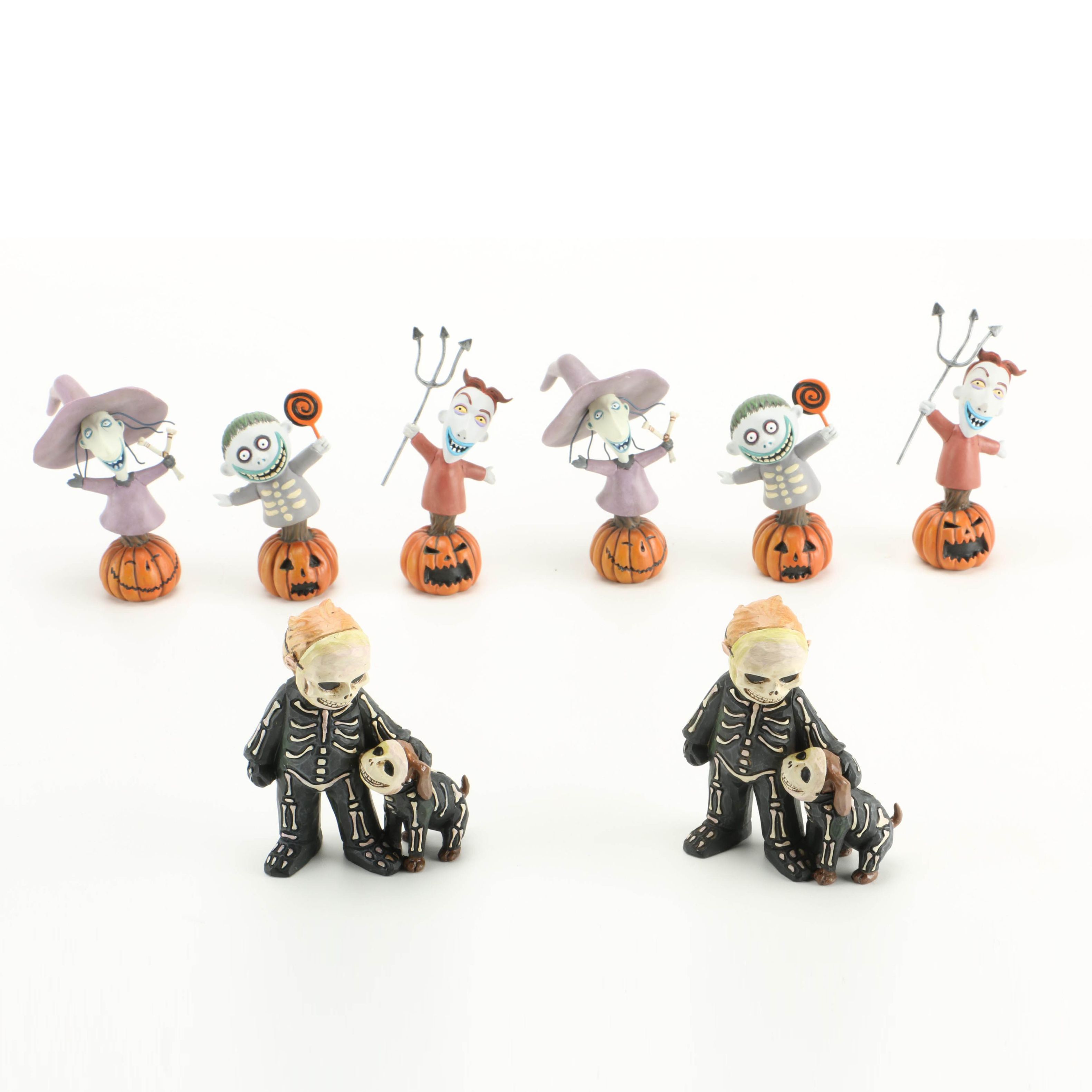 Halloween Figurines Including Nightmare Before Christmas
