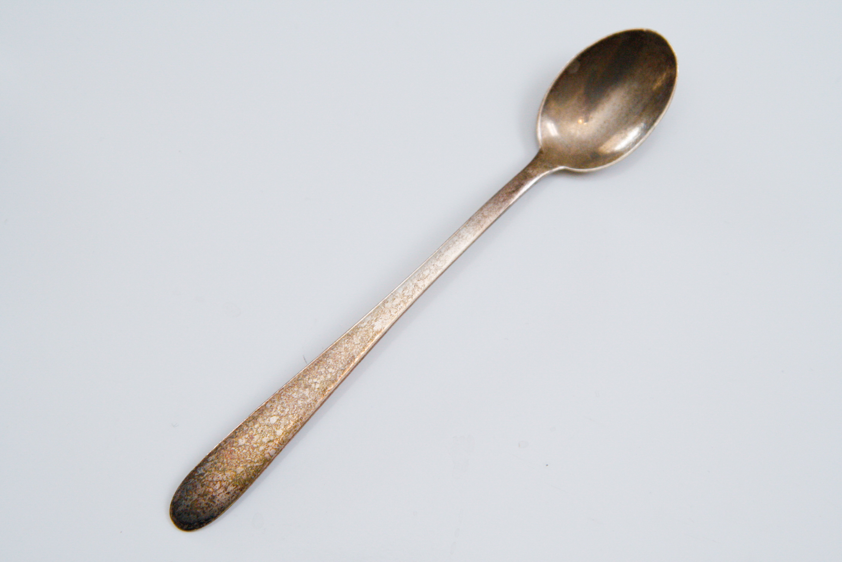 Sterling Silver Teaspoon and Monogrammed Pillbox
