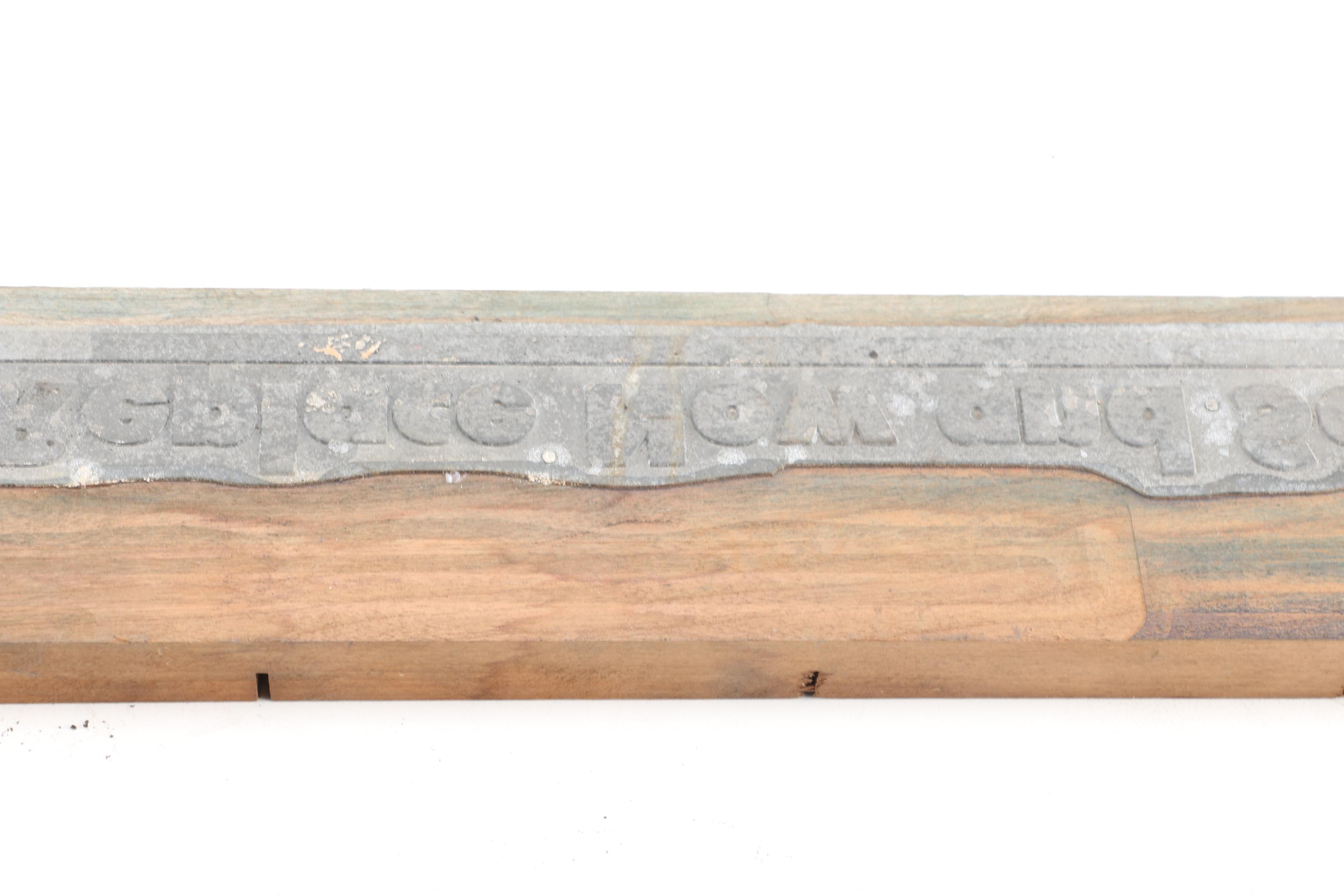 Printing Blocks Featuring Tabular Grids