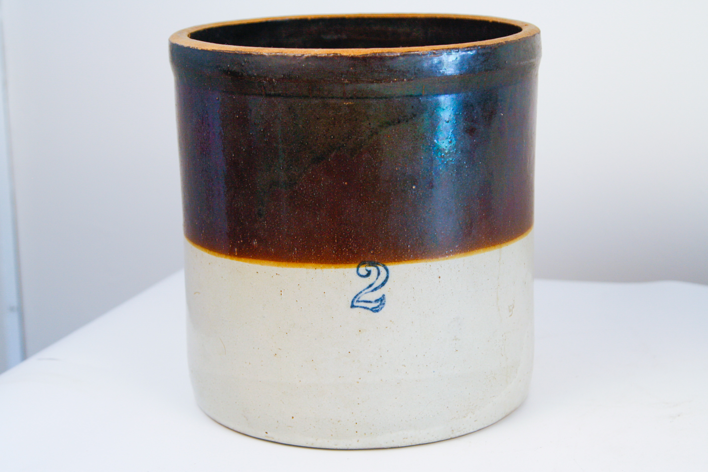 Collection of Antique Stoneware Pickling Crocks