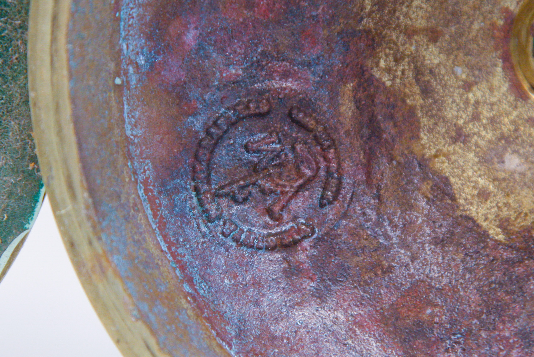 Pair of Virginia Metalcrafters Brass Tulip Candlesticks