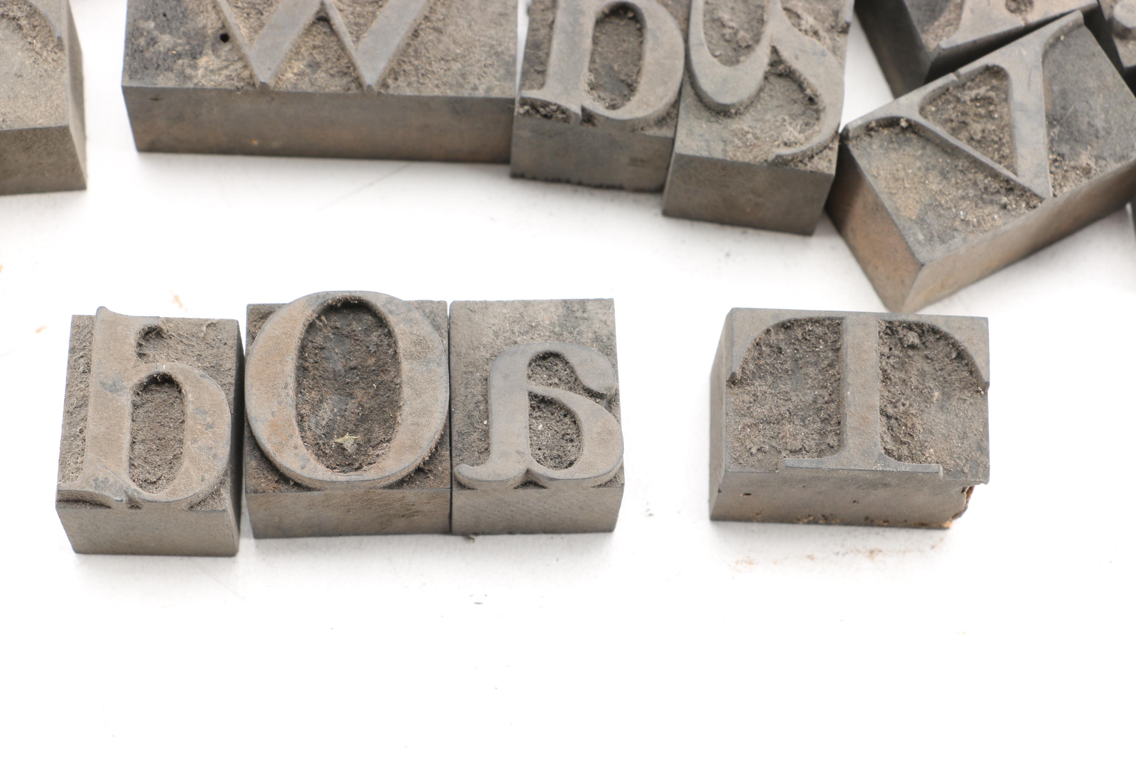 Letterpress Printing Blocks