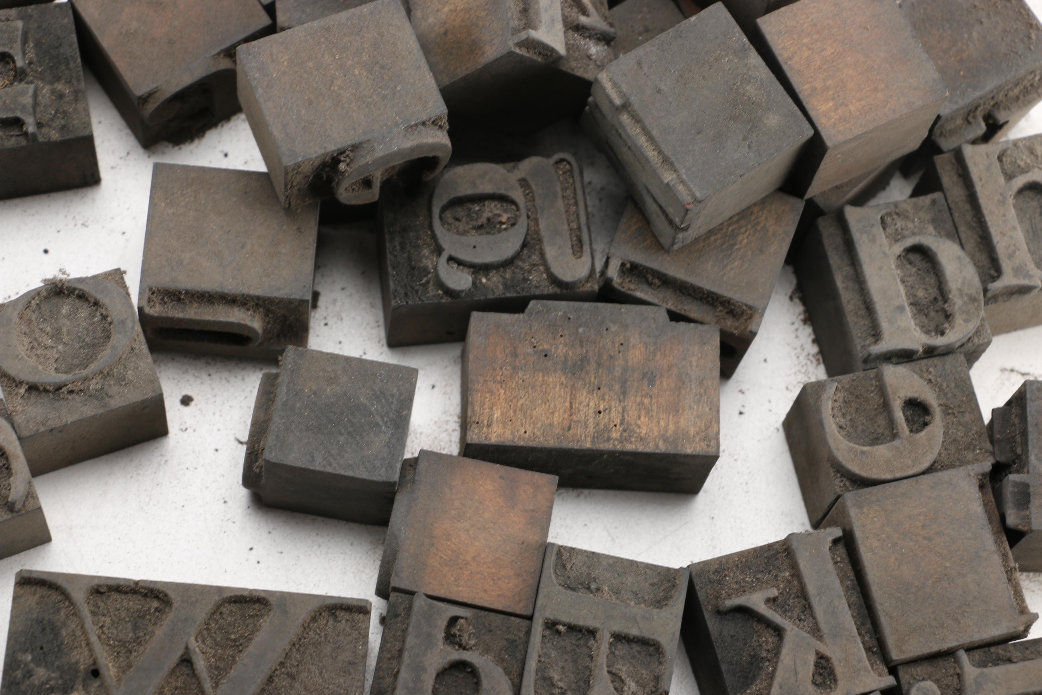 Letterpress Printing Blocks
