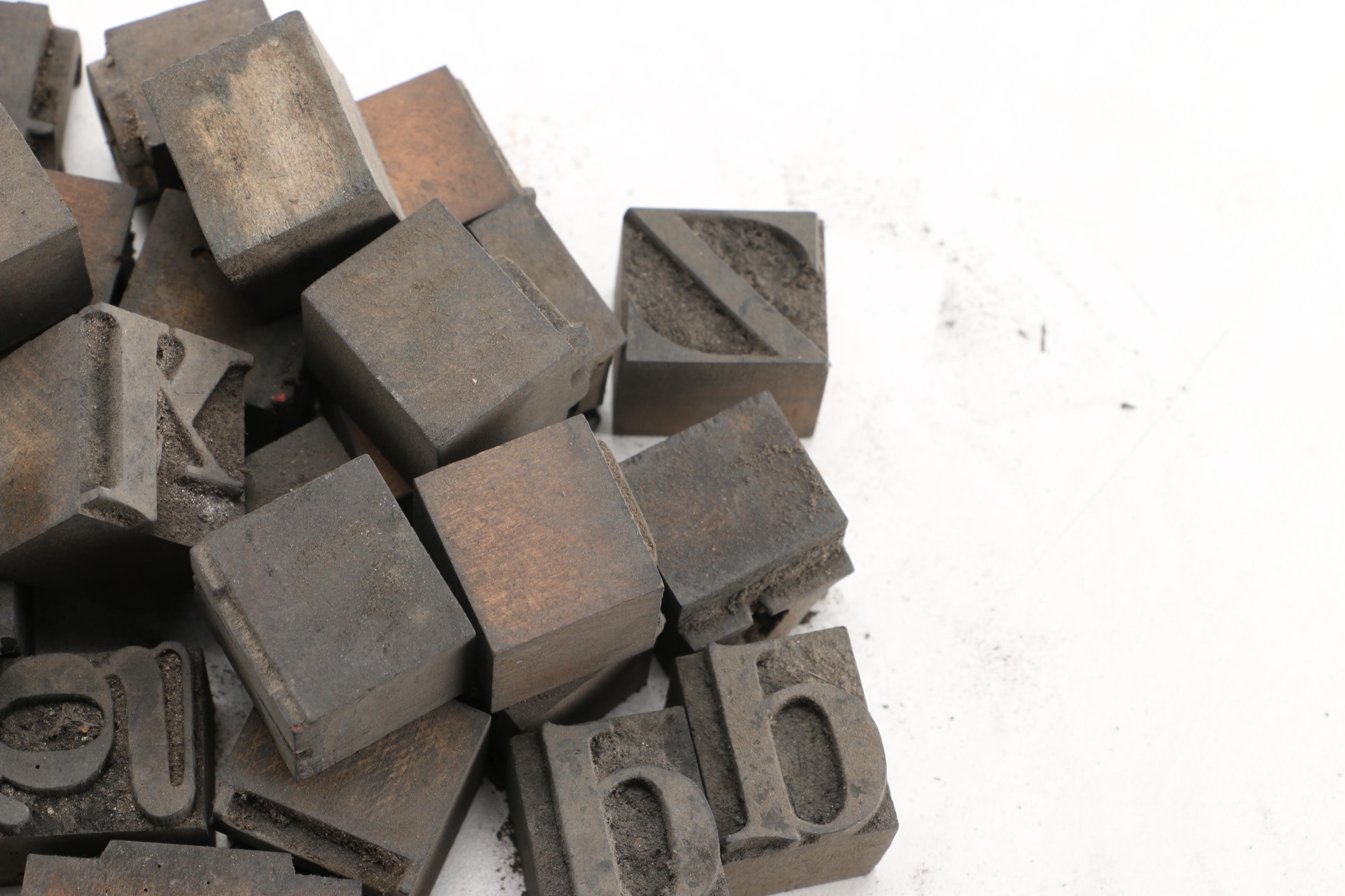 Letterpress Printing Blocks