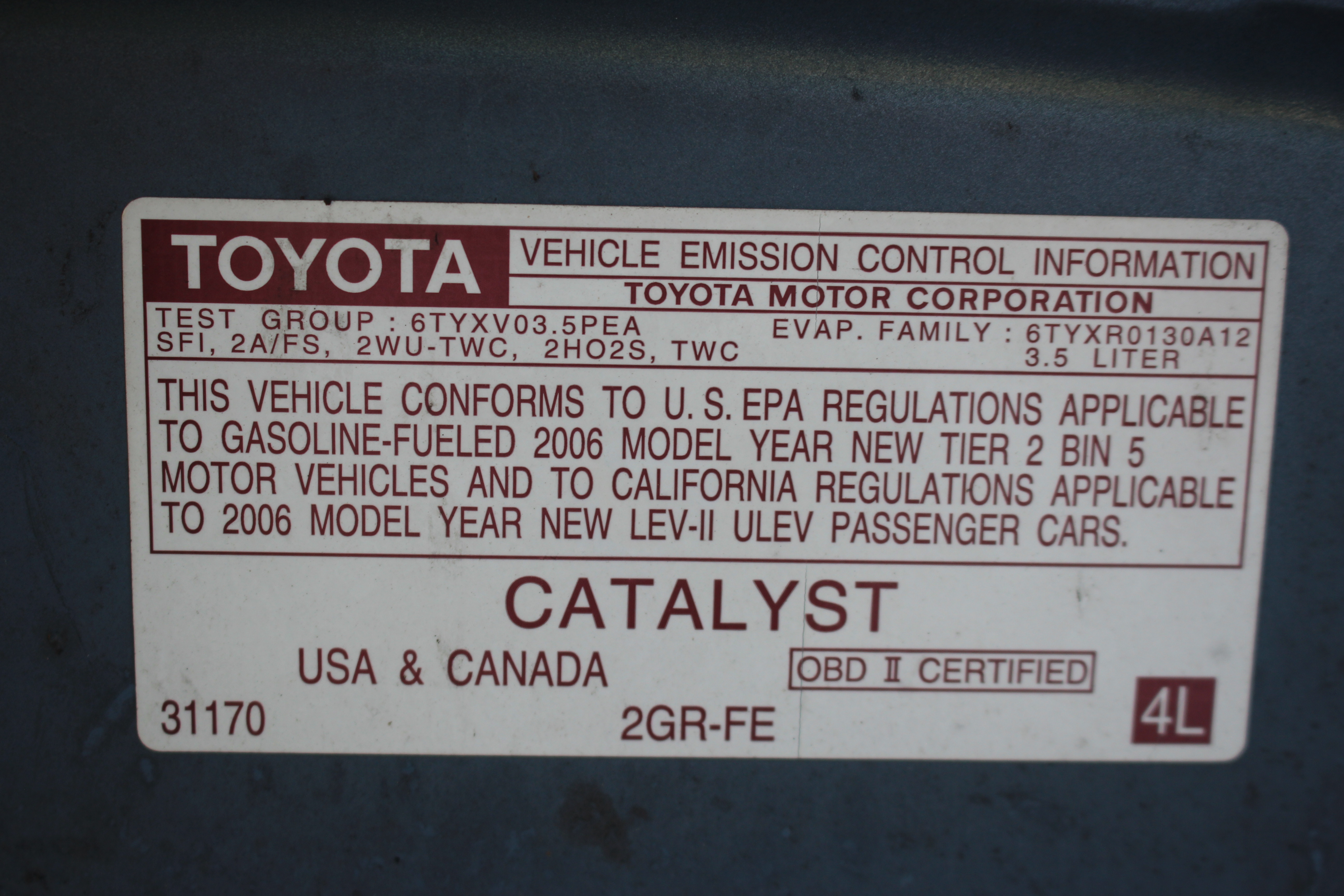 2006 Light Blue Toyota Avalon Sedan