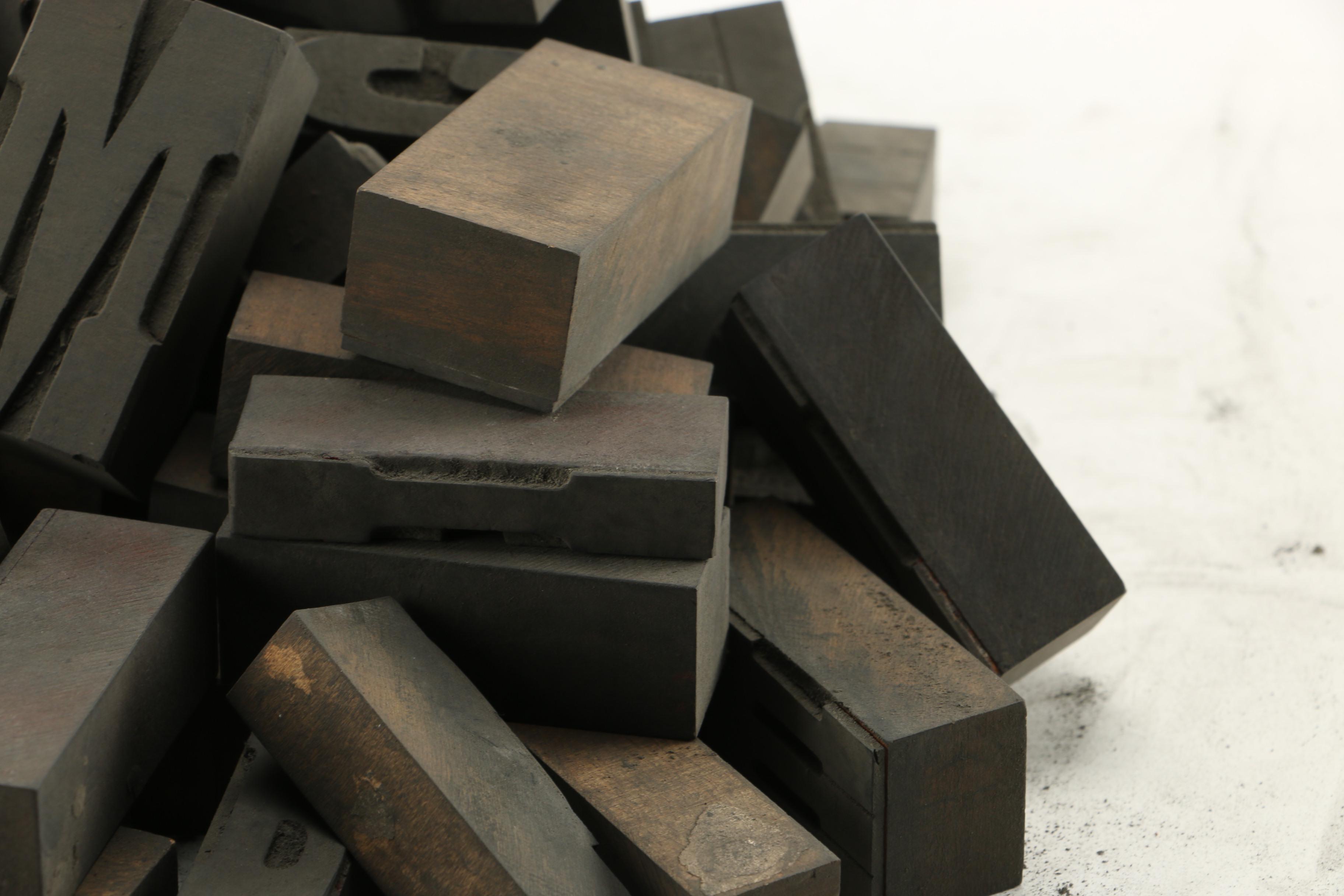 Assorted Alphabetical Printing Blocks