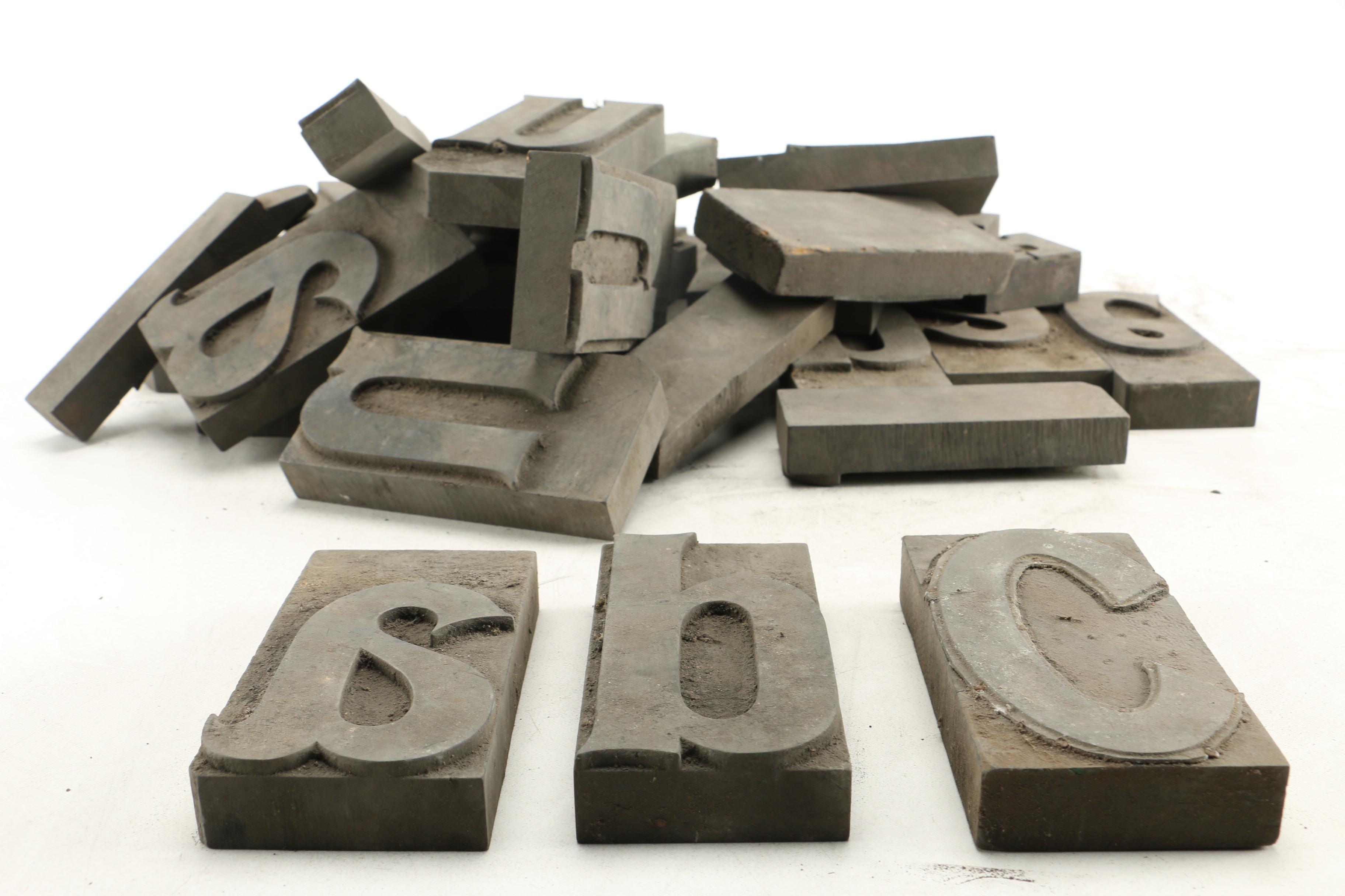 Large Letters Printing Blocks