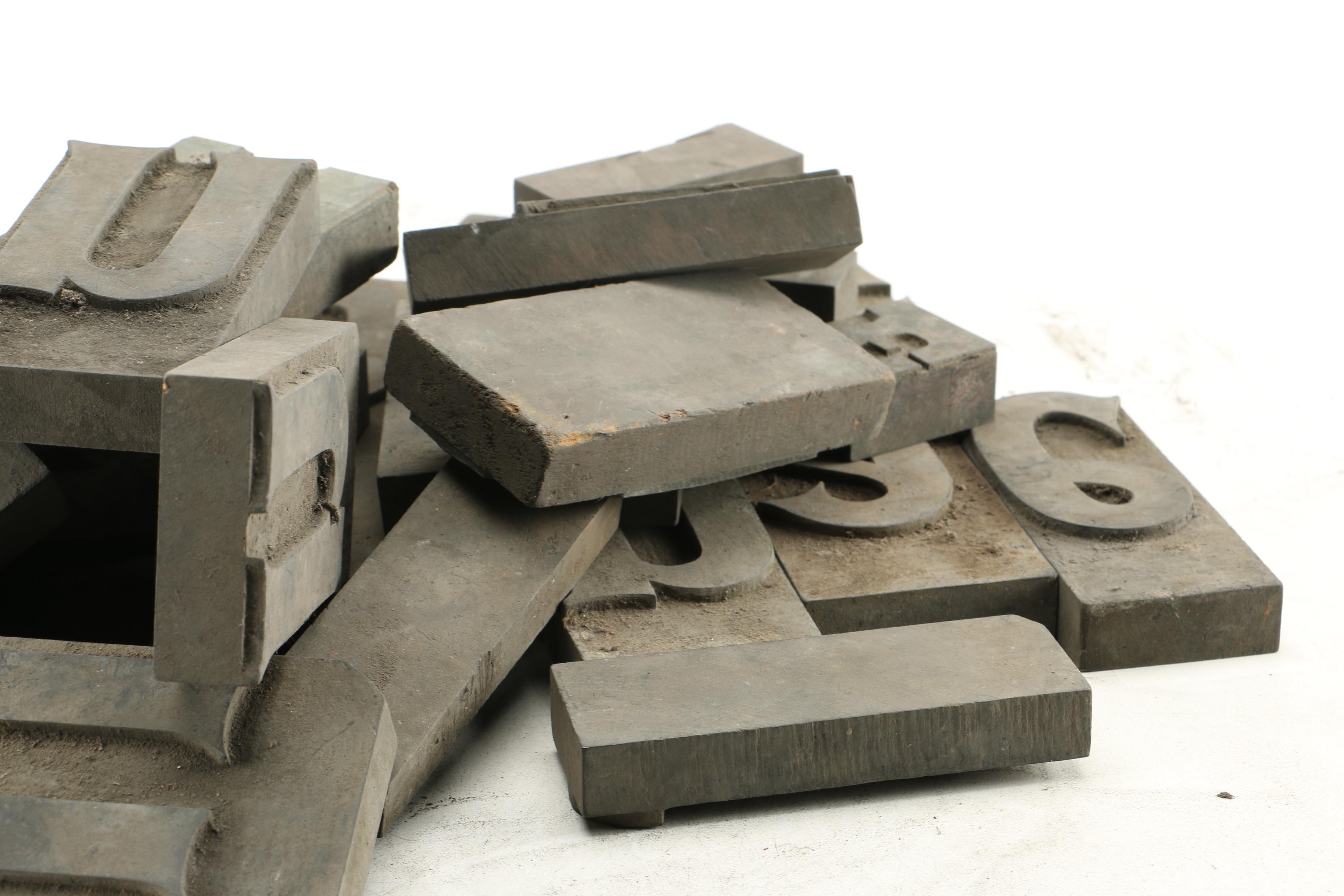 Large Letters Printing Blocks