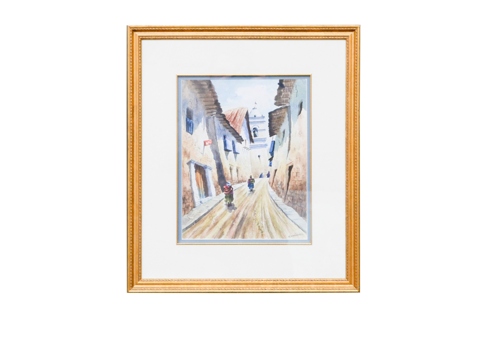 Freddy Centeno Signed Original Gouache Painting