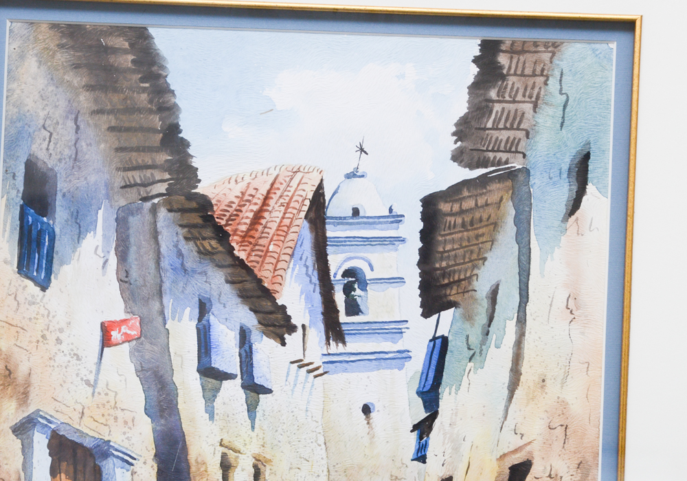 Freddy Centeno Signed Original Gouache Painting