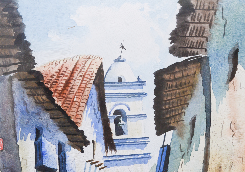 Freddy Centeno Signed Original Gouache Painting