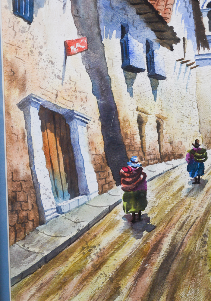 Freddy Centeno Signed Original Gouache Painting