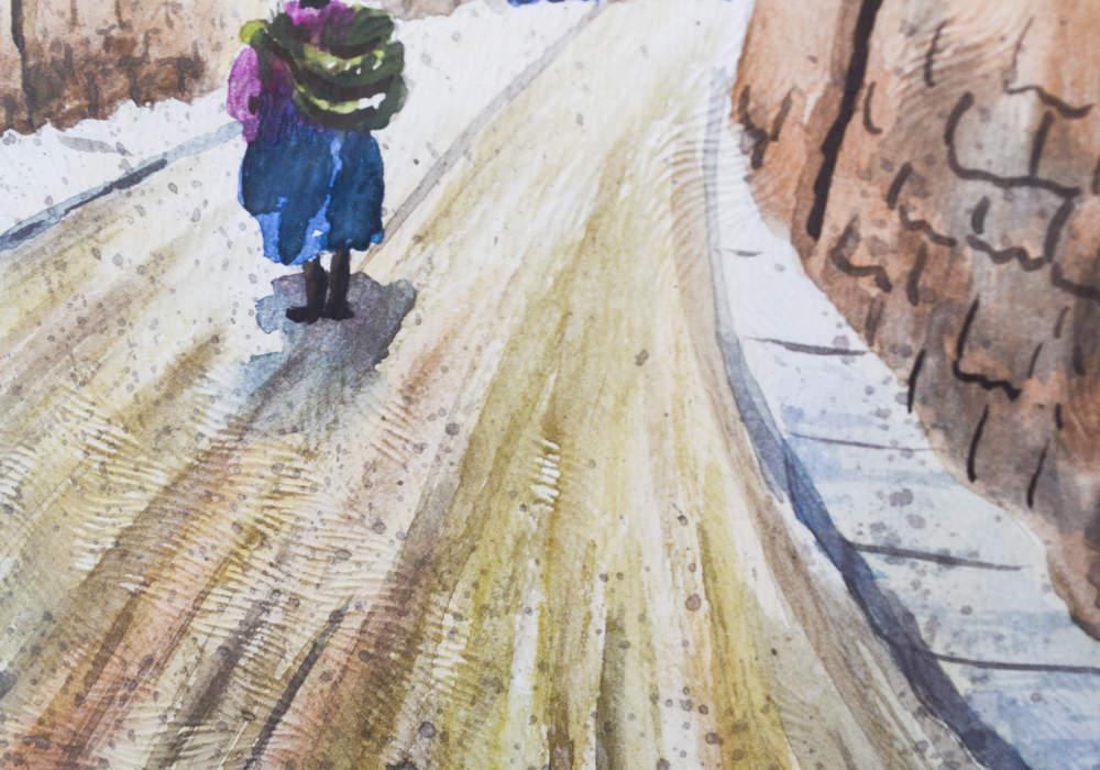 Freddy Centeno Signed Original Gouache Painting