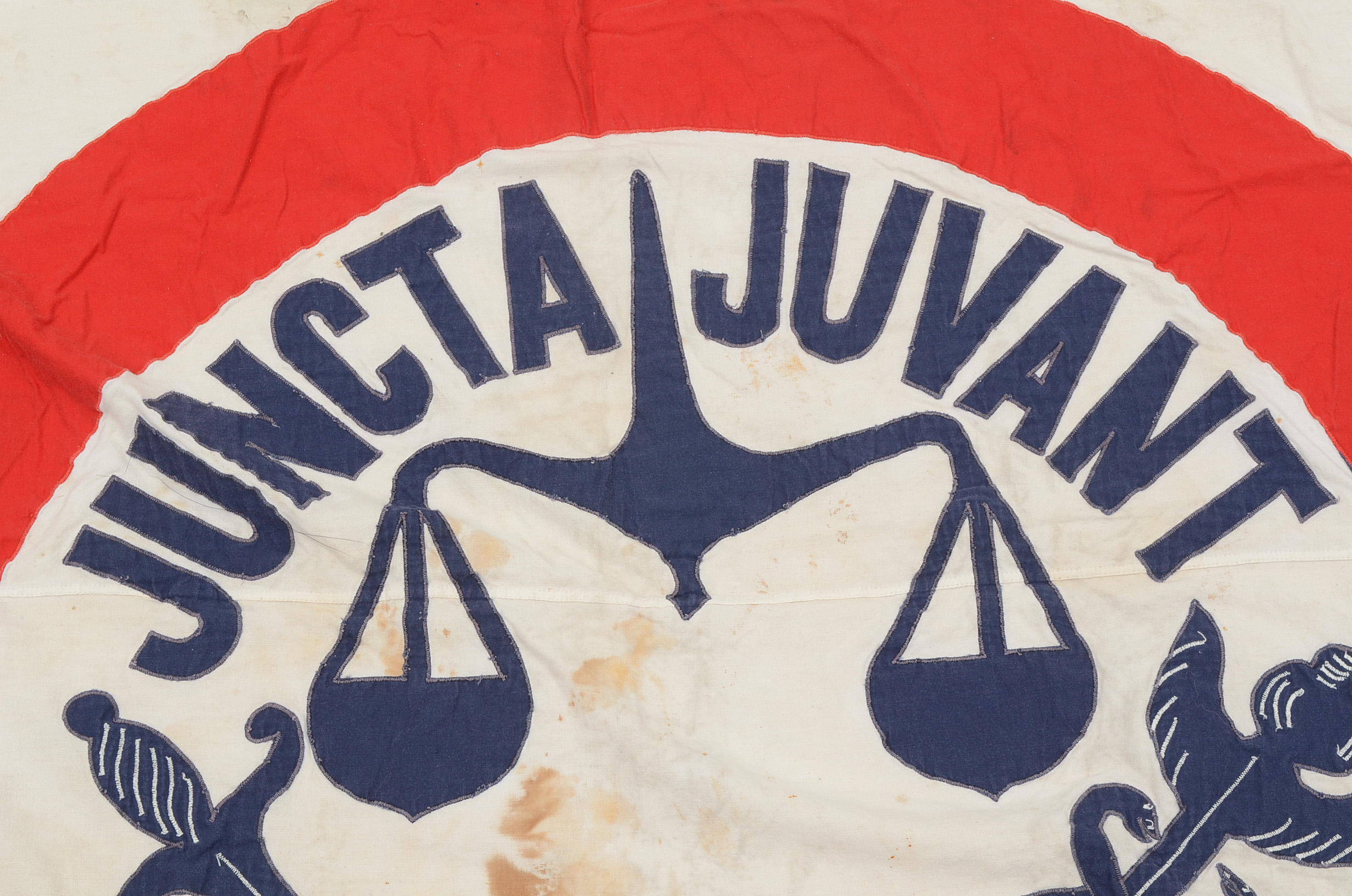 Massive 1950s "City Of Cincinnati" Cloth Flag