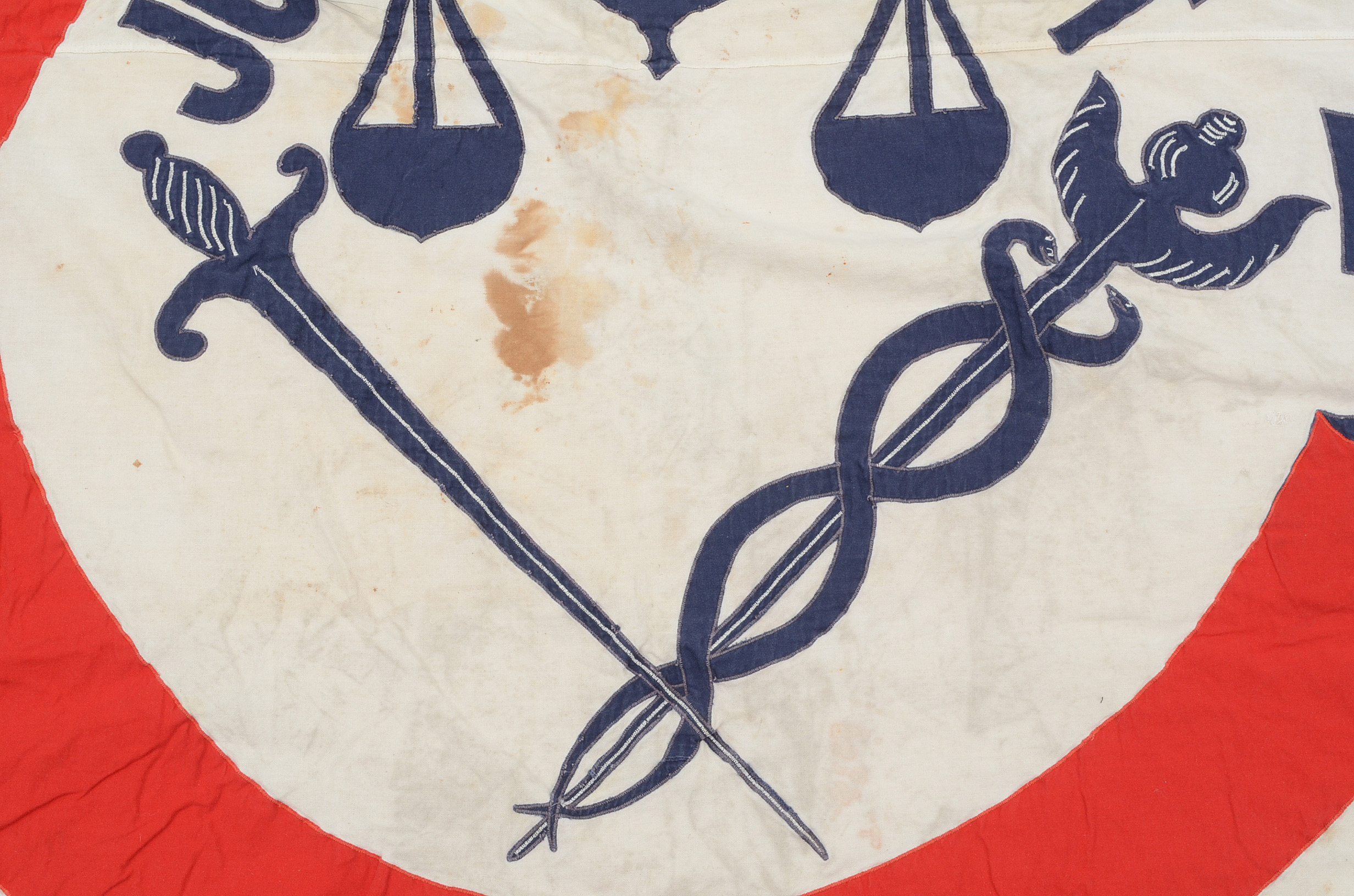 Massive 1950s "City Of Cincinnati" Cloth Flag