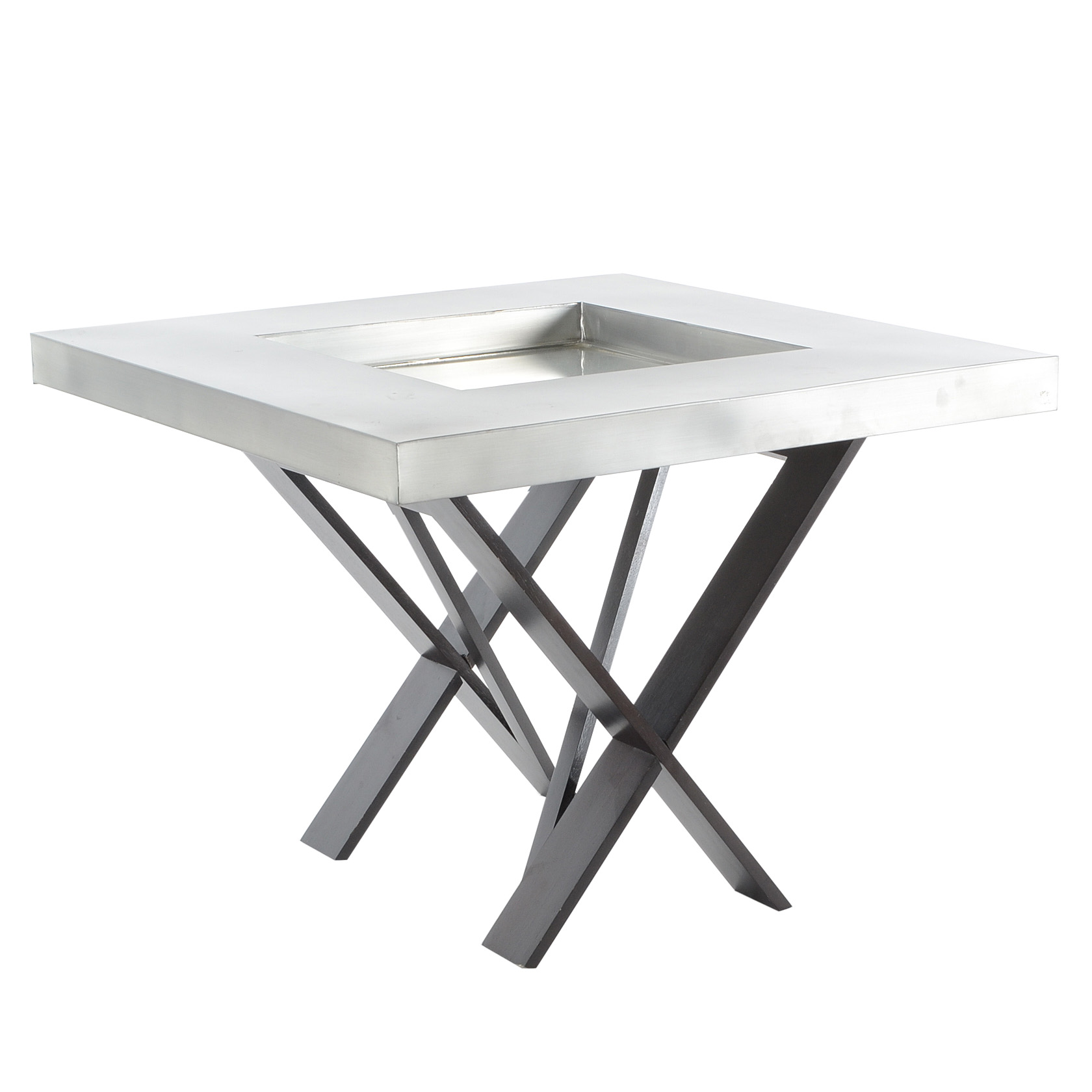 Metal Framed Mirror and Magazine Stand