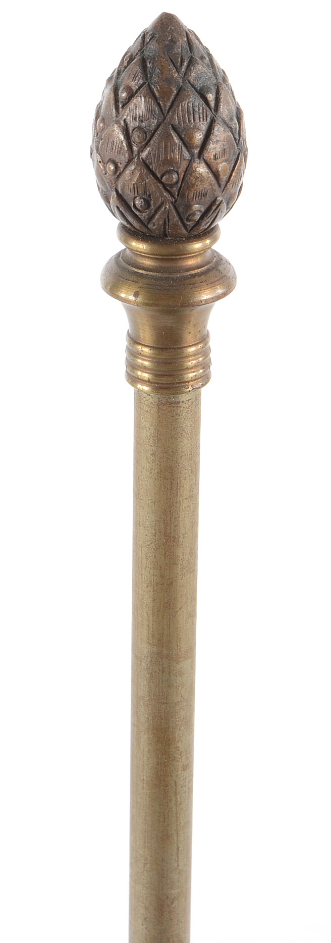 Rustic Brass Lamp with Blue Shade