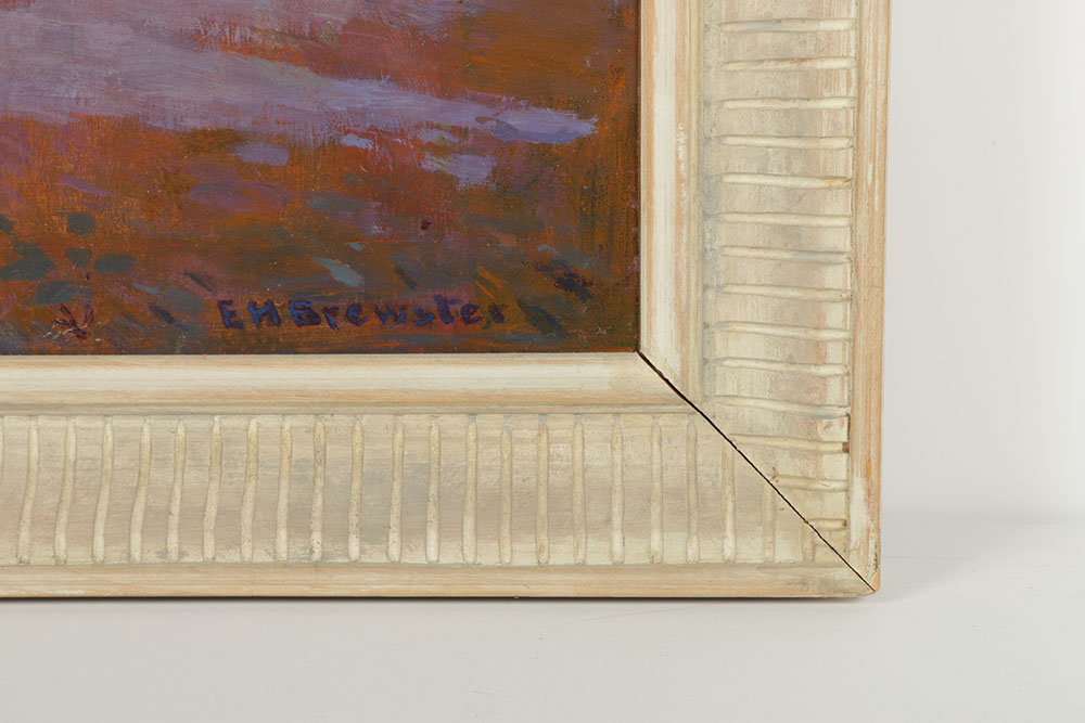 Earl Henry Brewster Oil Painting on Canvas "Trishul and Nanda Devi Before Sunrise with Autumn Cherry Blossoms"