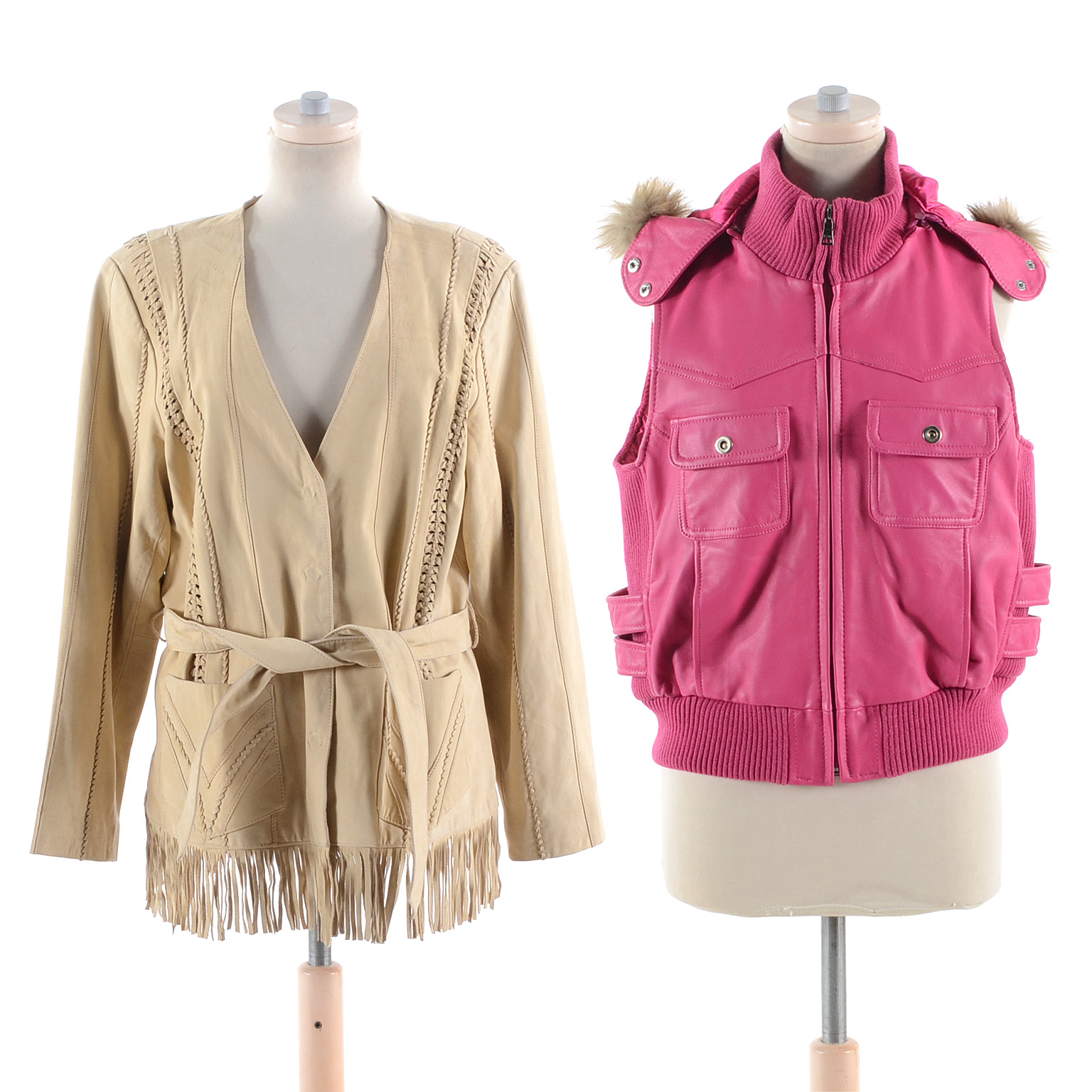 Women's Leather Jacket and Vest