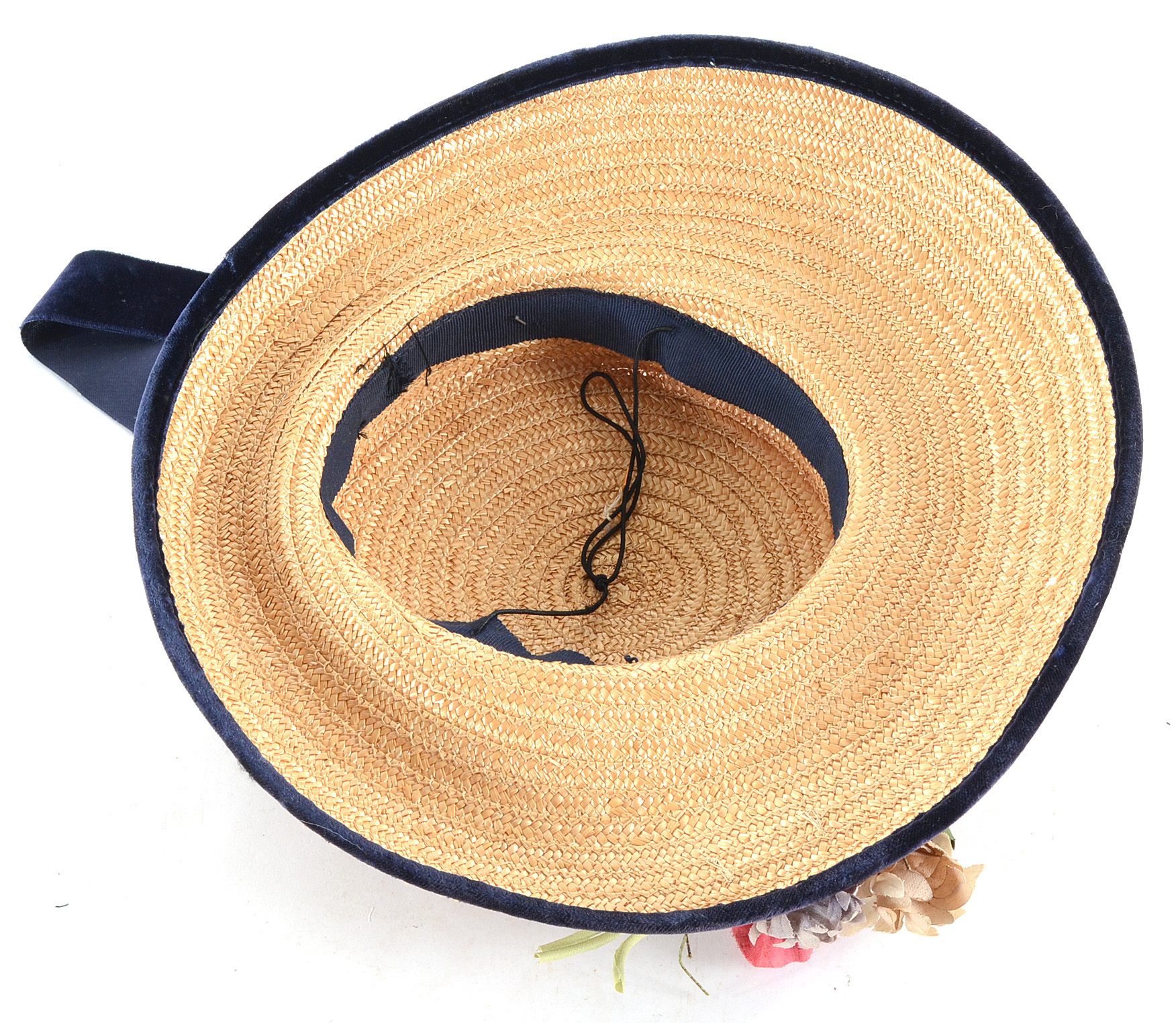 Vintage Straw Floral Hats