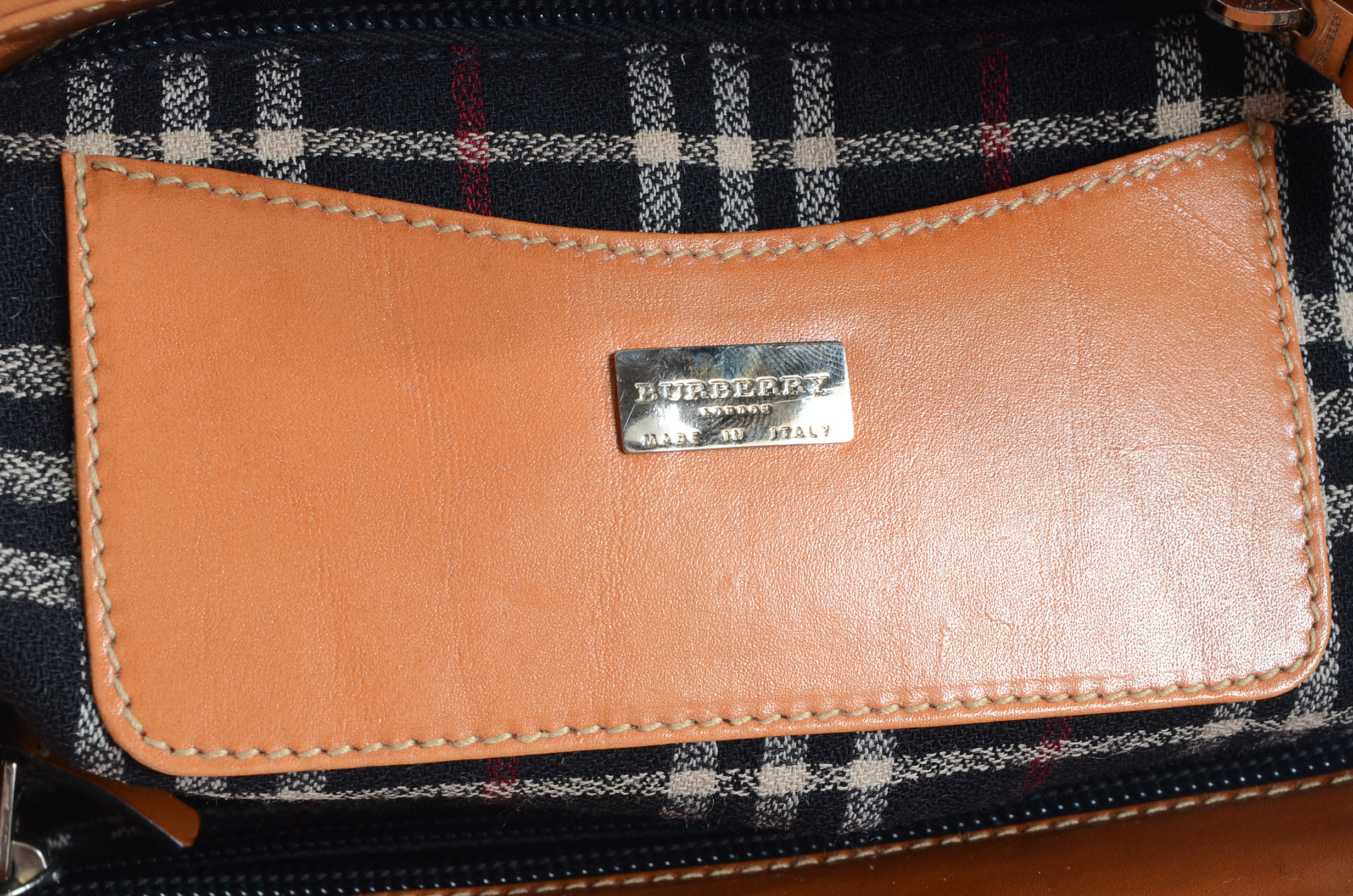 Burberry Leather Tote Bag