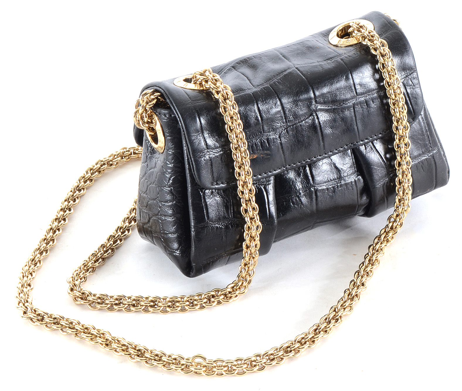 Henri Bendel Embossed Leather Clutch