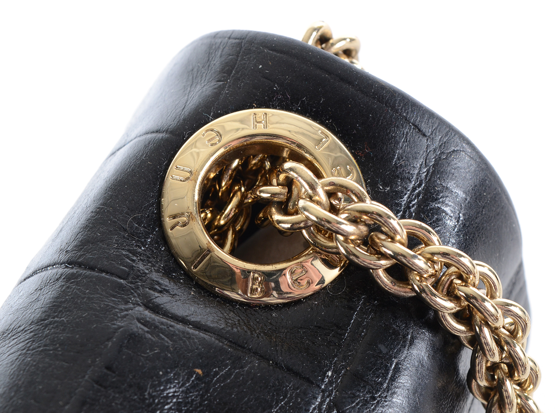 Henri Bendel Embossed Leather Clutch