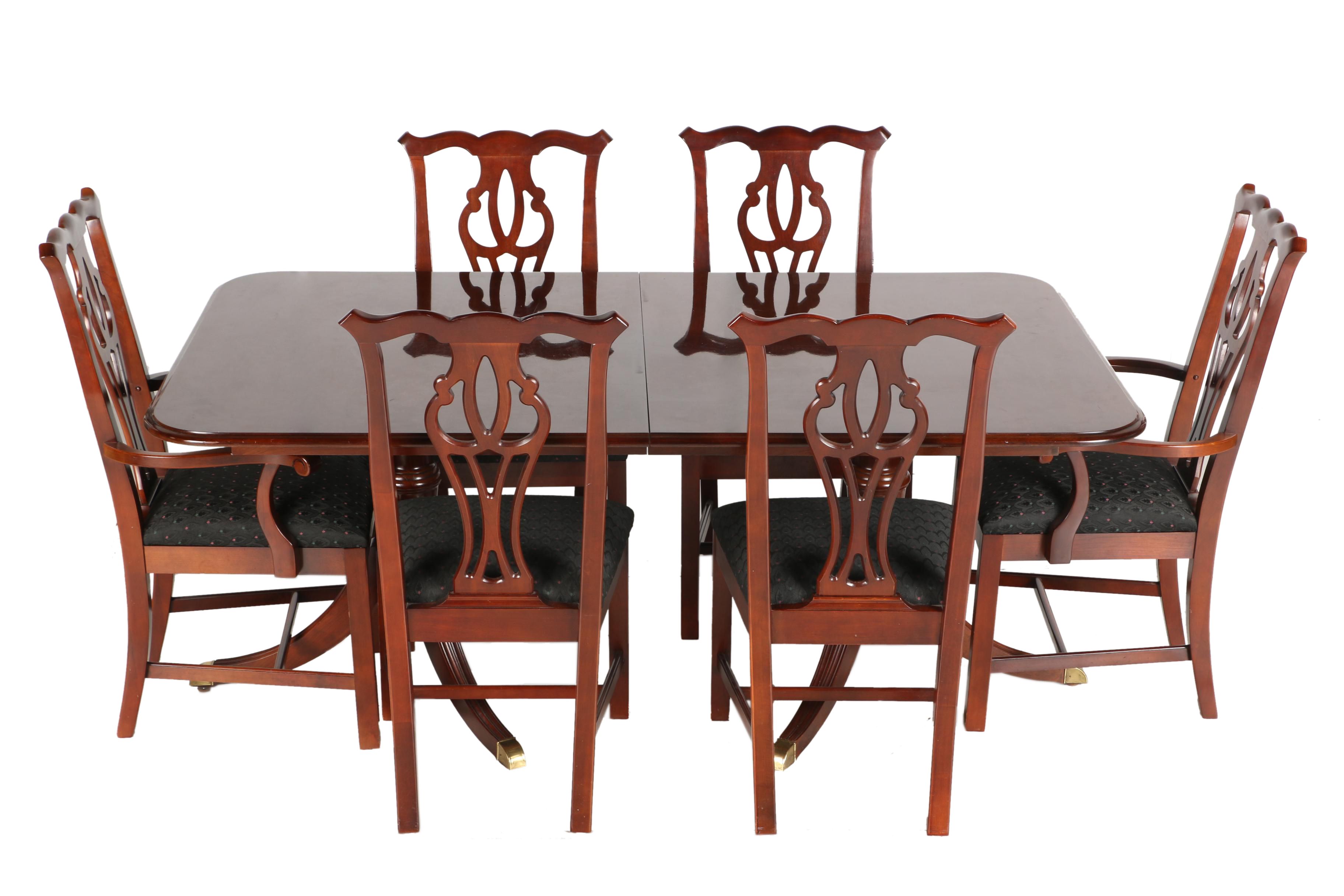Contemporary Chippendale Style Dining Set by Thomasville